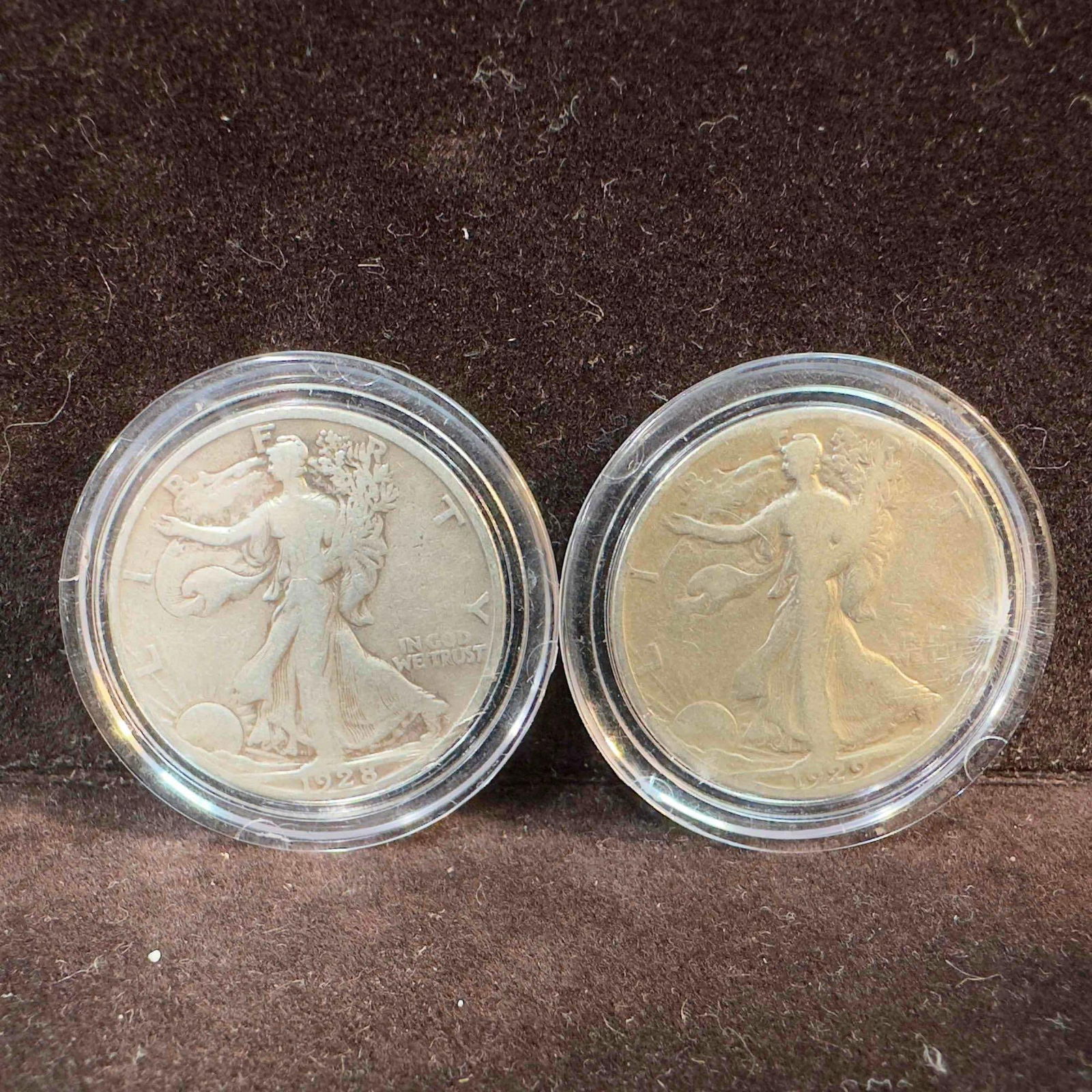 1928 and 1929 Walking Liberty Half Dollar Coin Set (1 of 9)