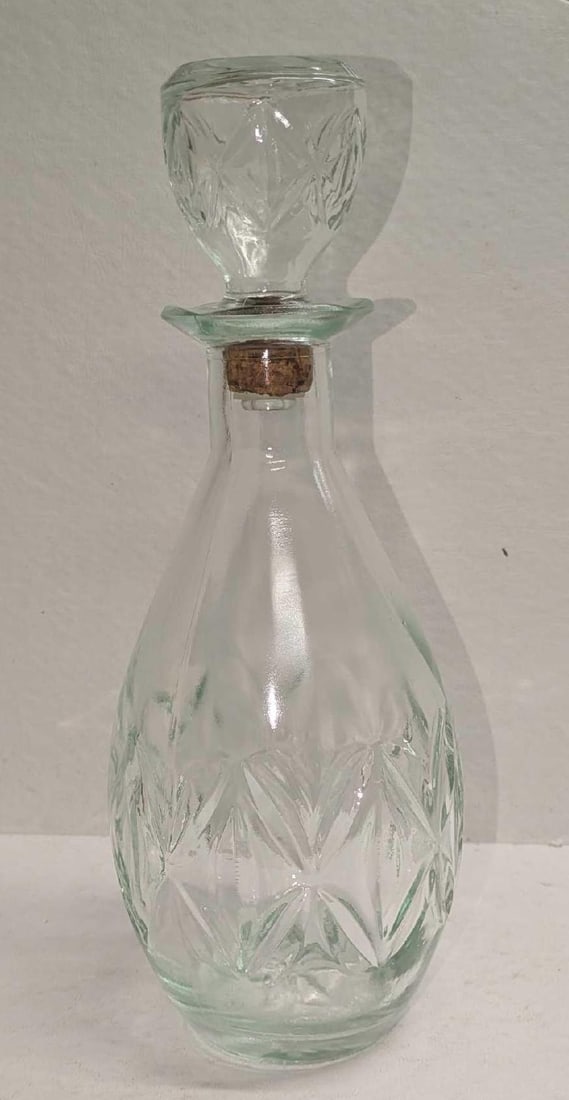 Vintage Liquor Glass Bottle With Stopper (1 of 9)