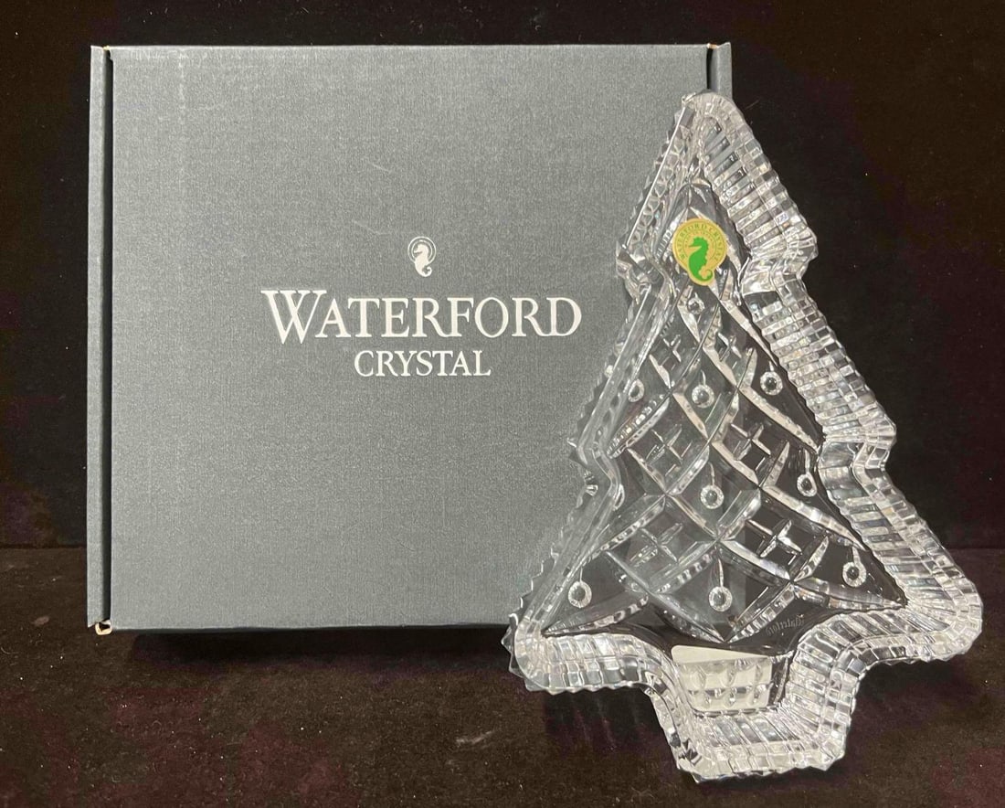 Waterford Christmas Tree Tray In Original Box (1 of 14)