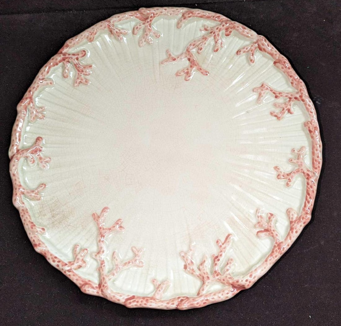 Vintage Retired Fitz & Floyd Oceana Dinner Plate D K57: Vintage Retired Fitz & Floyd Oceana Dinner Plate D K57. This retired series was originally released in 1977. The china dinner plate is approx 11" x 11" x 1" and it weighs 2.04lbs. The