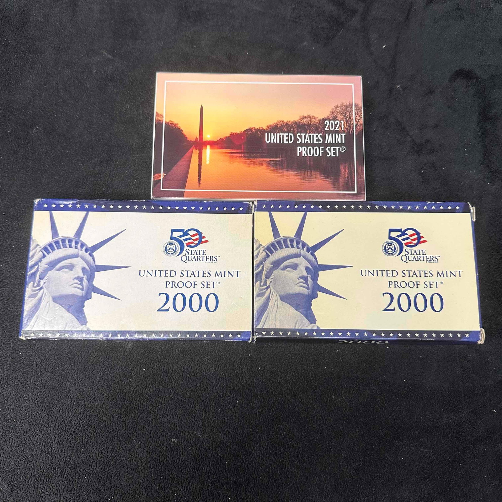 Lot of 3 Three United States Mint Proof Sets 2000 and 2021 (1 of 5)