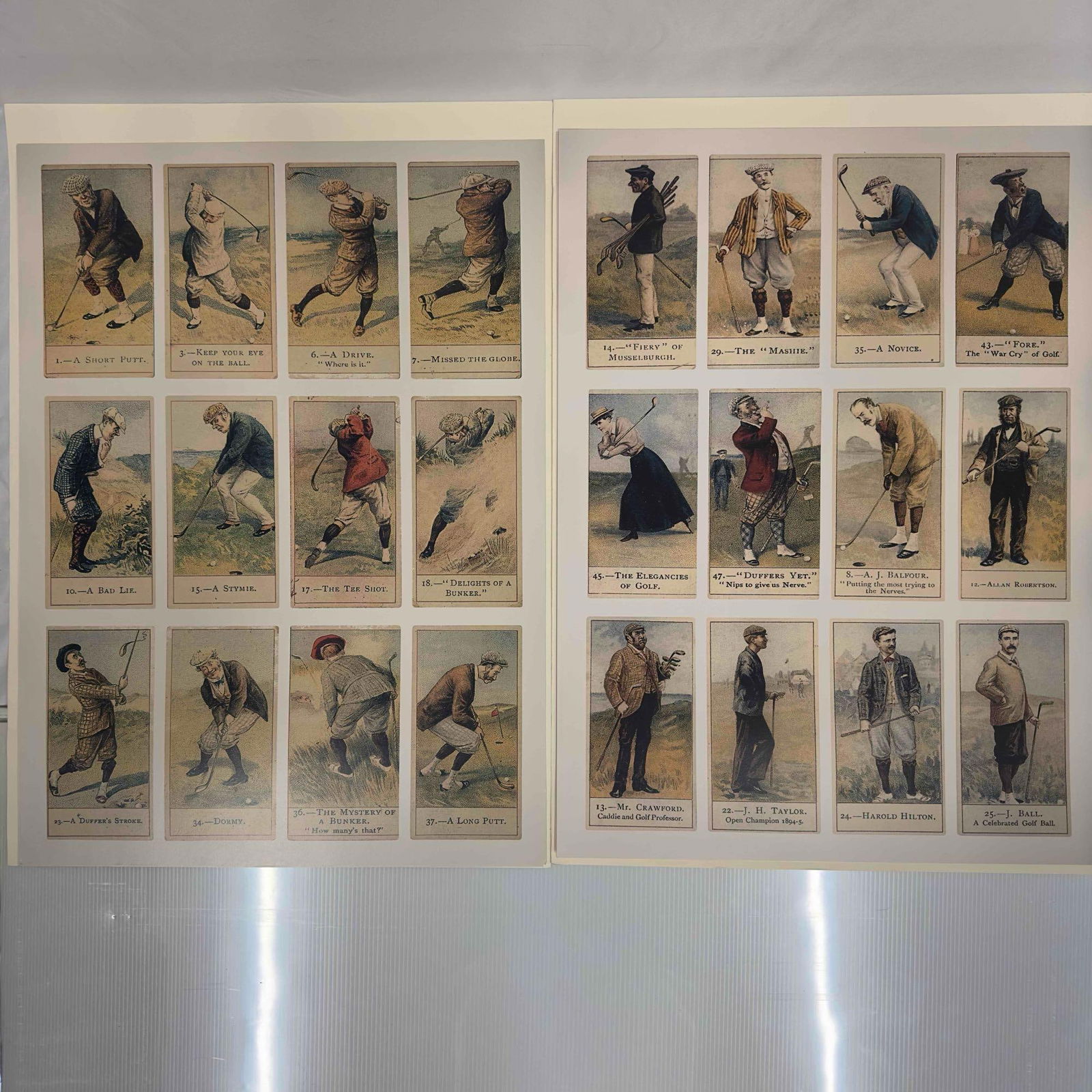 Cope Bros. Ad Poster Cope's Golfers Tobacco Cards Posters Print Set Collection: Cope Bros. Ad Poster Cope's Golfers Tobacco Cards Posters Print Set Collection. This set includes six (6) posters, two designs, three of each. A few noticeable creases on the posters, minor tears,