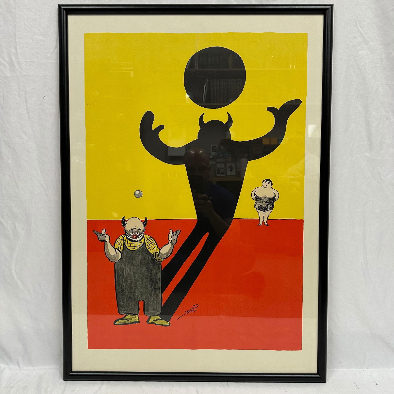 Robert Storm Petersen Framed Circus Themed Clown Art Print (1 of 6)