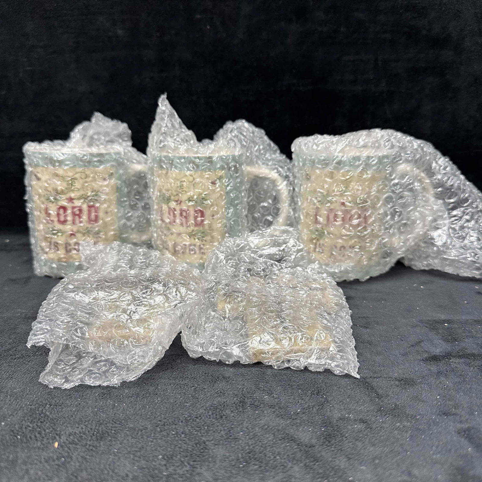 Set of 3 Christian Coffee Mugs and 2 Hanging Cross Plaques with Bible Verse (1 of 7)