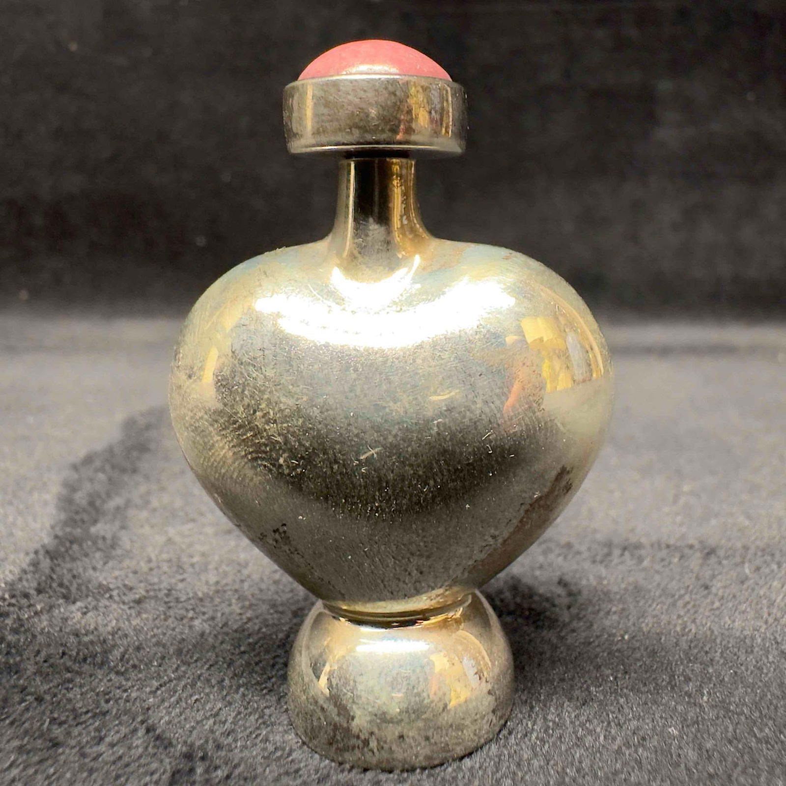 MWS 925 Mexico Sterling Silver Rhodochrosite Mini Perfume Bottle (1 of 9)