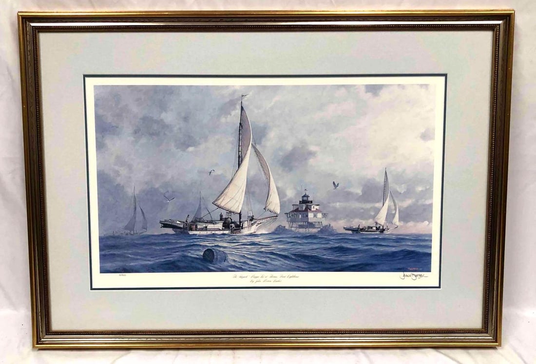 Signed & Numbered Print Of "Maggie Lee" Shipjack by John Morton Barber (1 of 7)