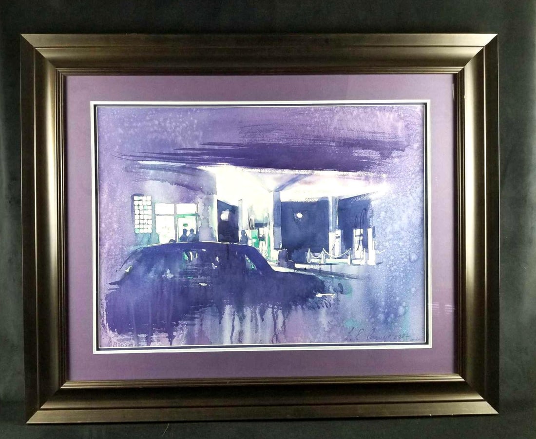 Luis Enrique Camejo Signed Watercolor (1 of 10)