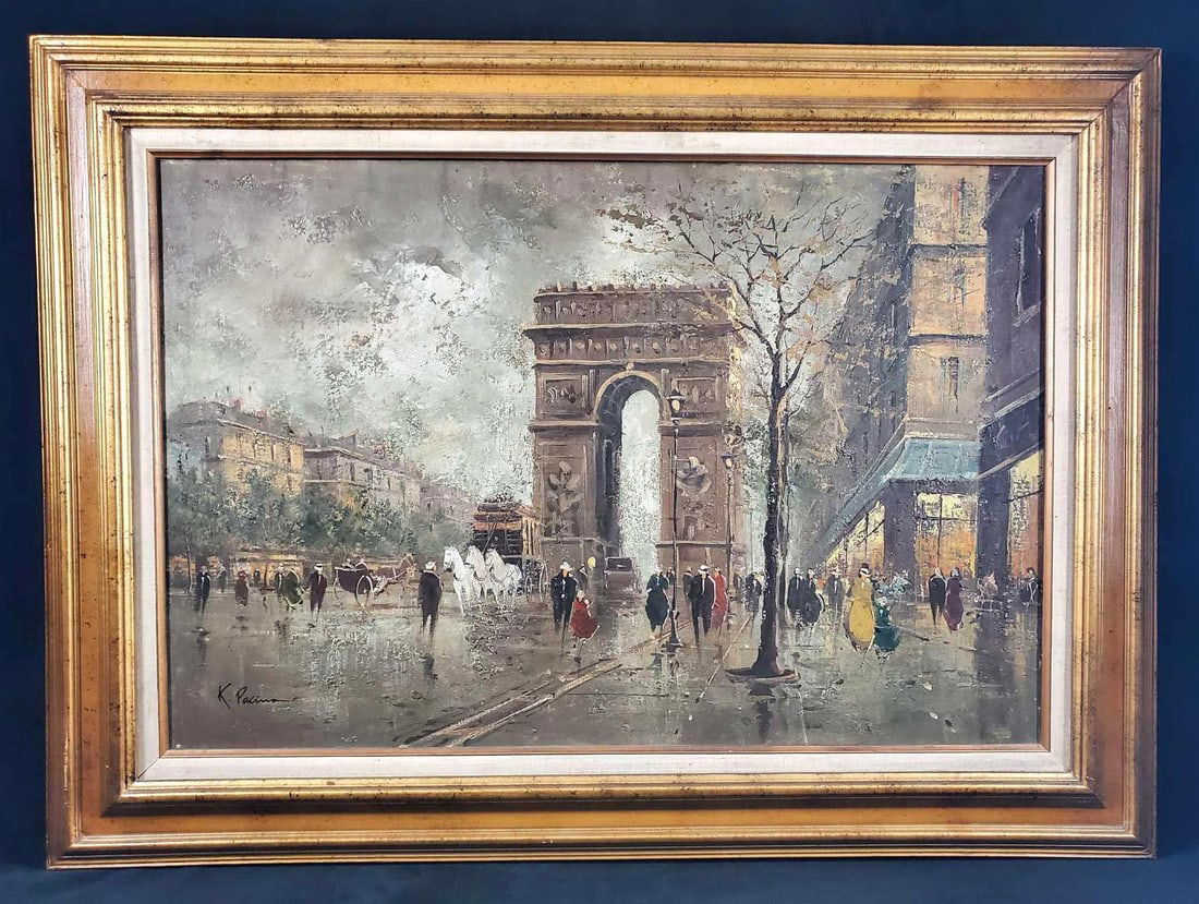 Triumphal Arch Original Painting Art K.Pacino (1 of 10)