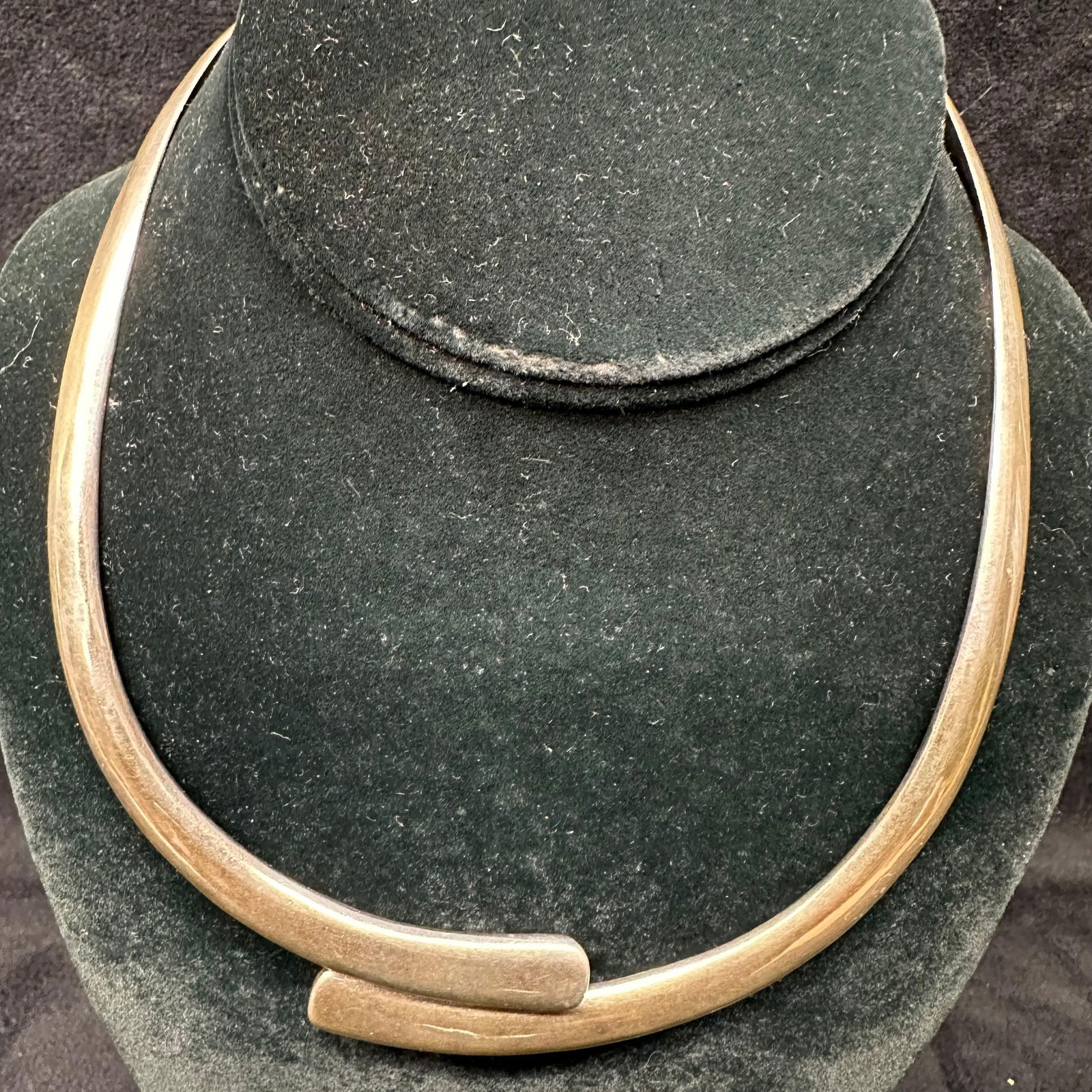 Mexico ATI 925 Solid Sterling Silver Modernist Hinged Collar Design M61 (1 of 20)