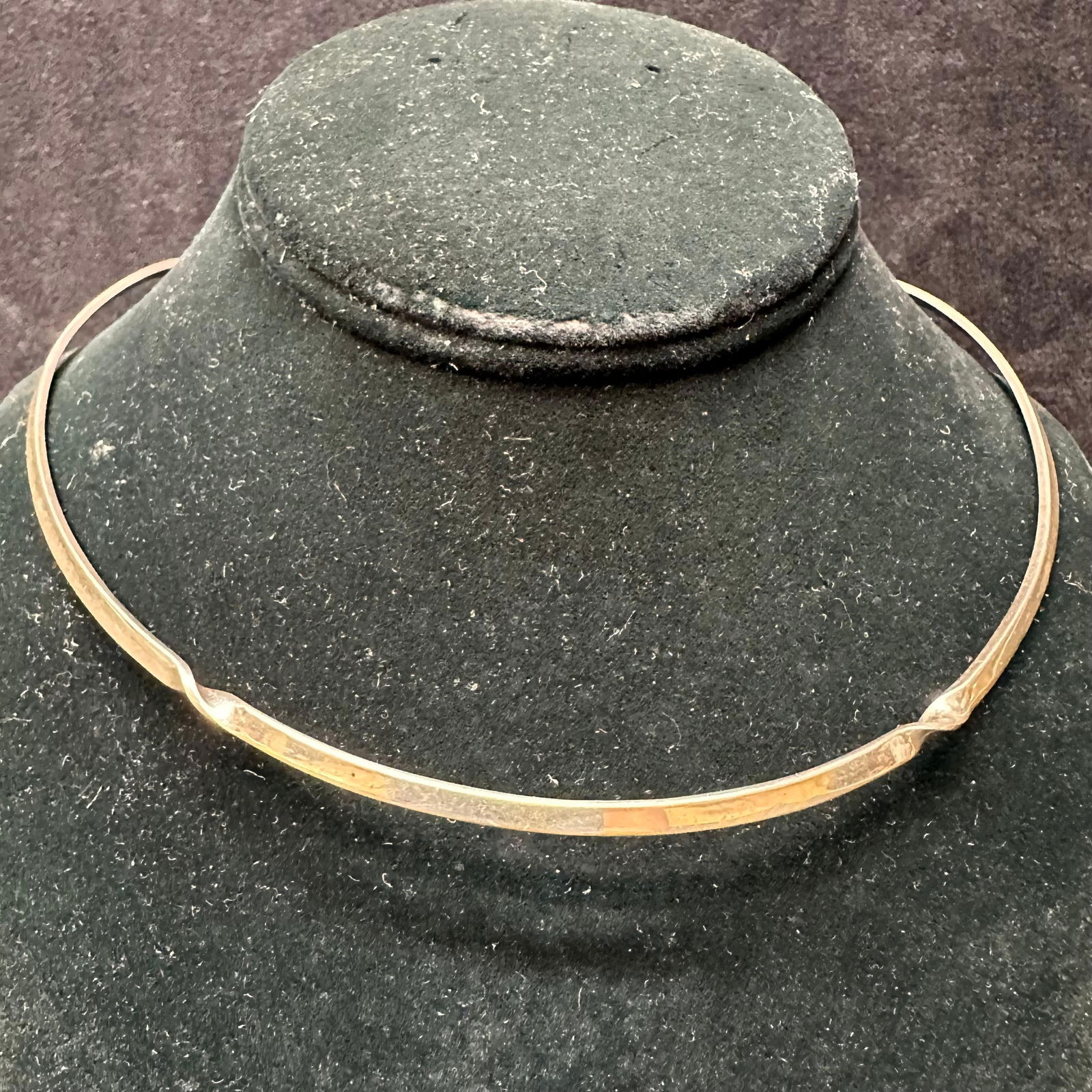 CII Mexico 925 Modernist Twist Sterling Silver Collar Necklace (1 of 10)