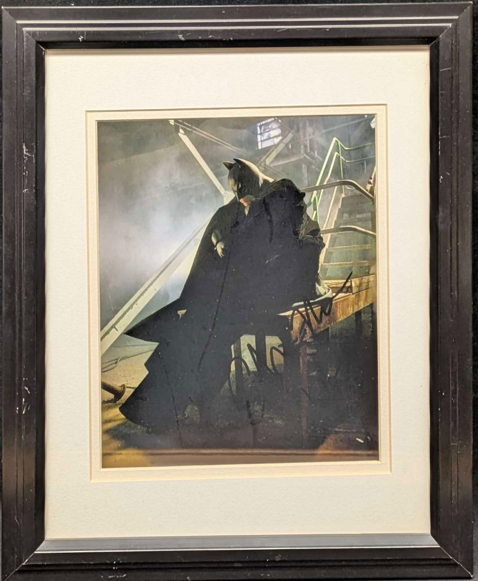 Christopher Nolan Autographed Batman Begins Photo: Christopher Nolan Autographed Batman Begins Photo. Please note, there was a second autographed under Nolan's that we could not make out. This photo was also used for the "Art Of Batman Begins&