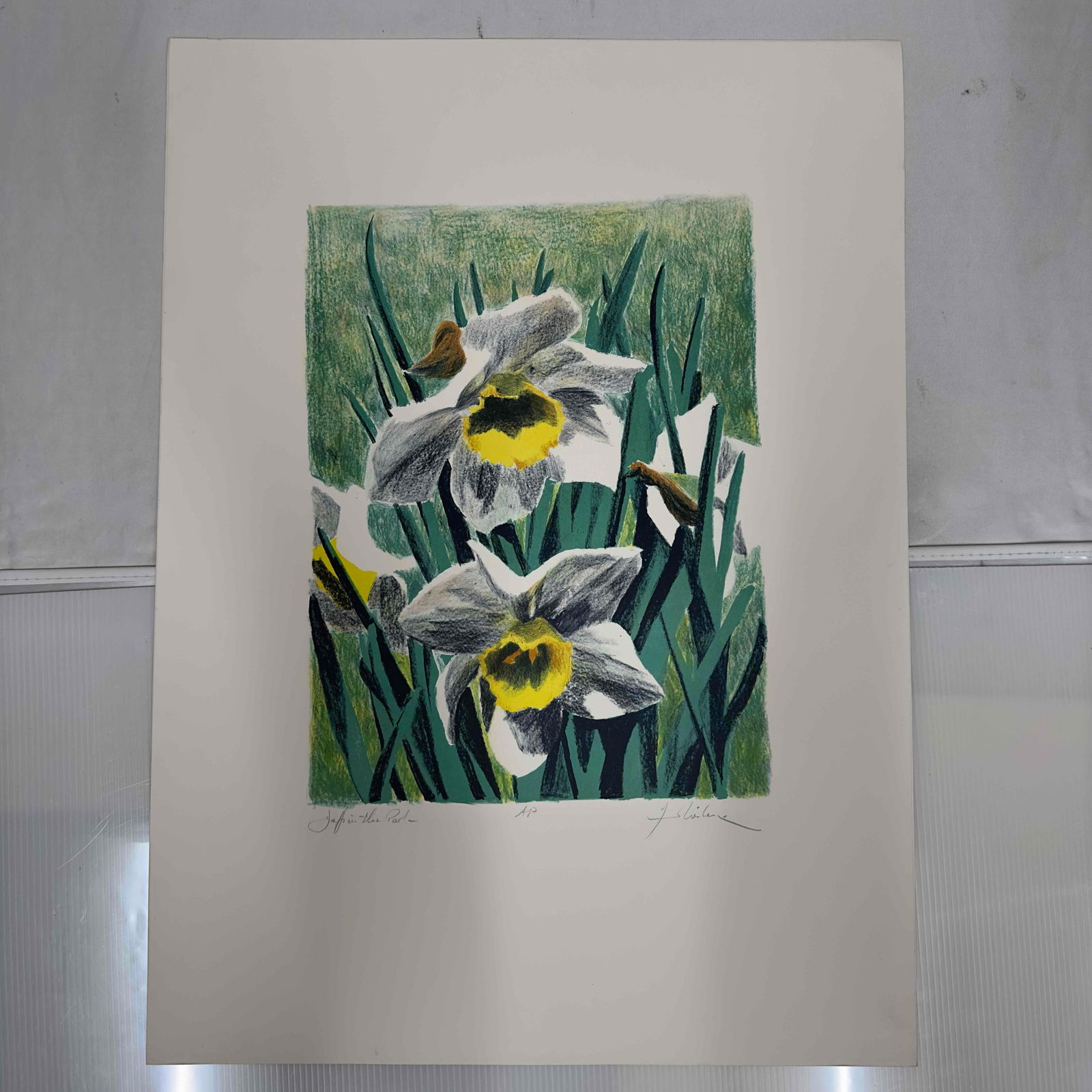 Daffodil in the Park Wilcox Artist Proof AP Serigraph Lot of Three 3 Serigraphs (1 of 10)