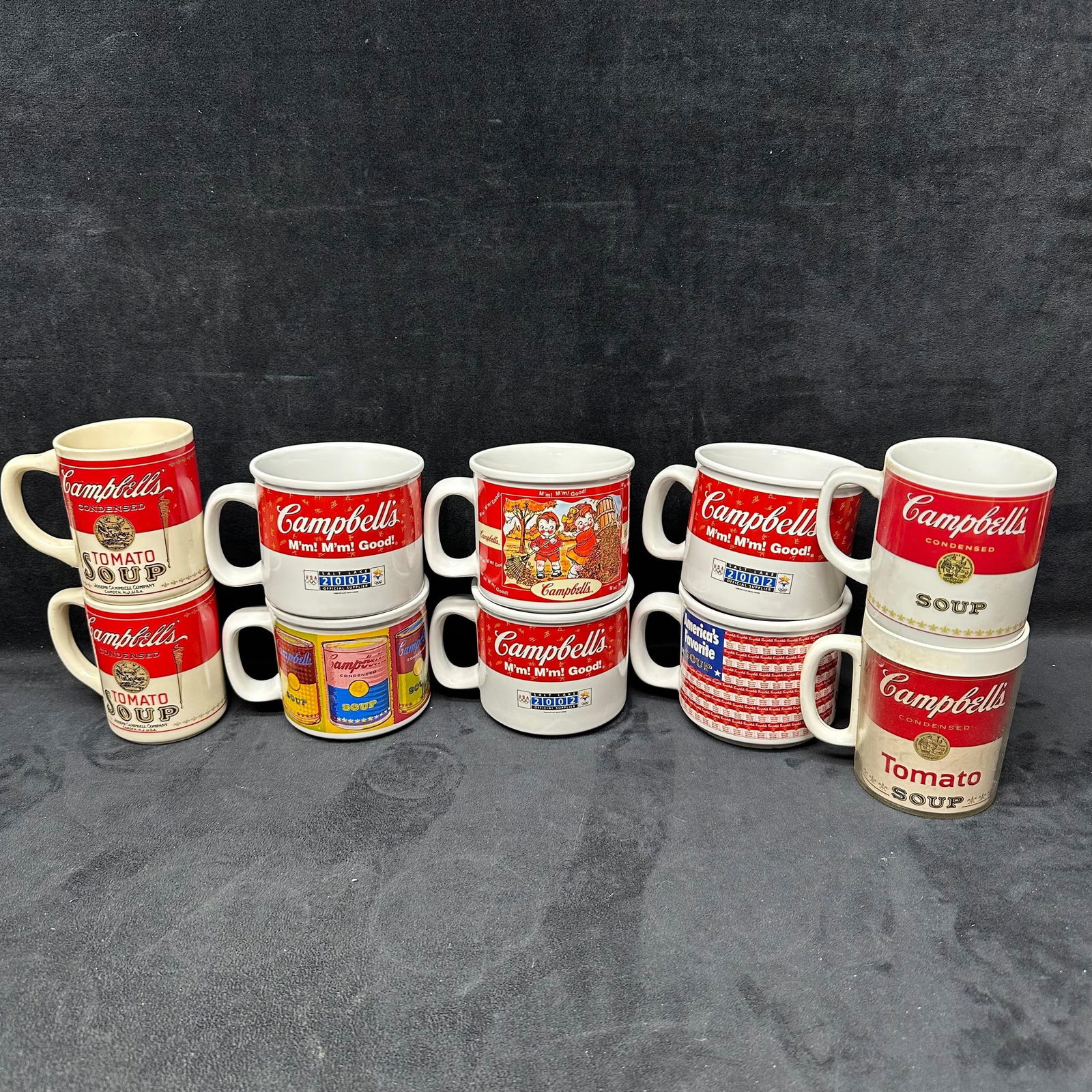 Set of 10 Vintage Campbell’s Soup Mugs 1980s 1990s Advertising Collection (1 of 6)