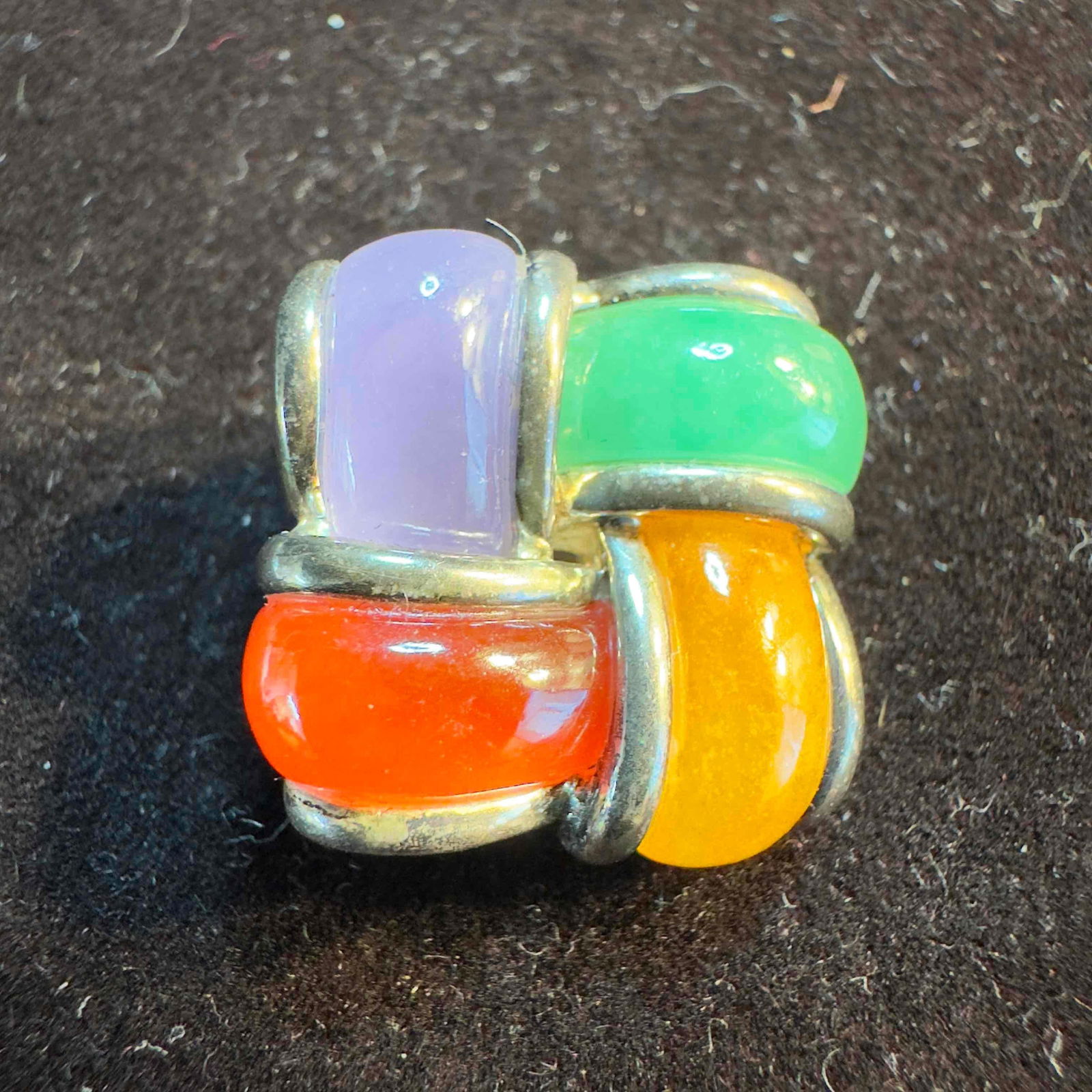 Multi Colored Gemstone Knot Pendant (1 of 8)