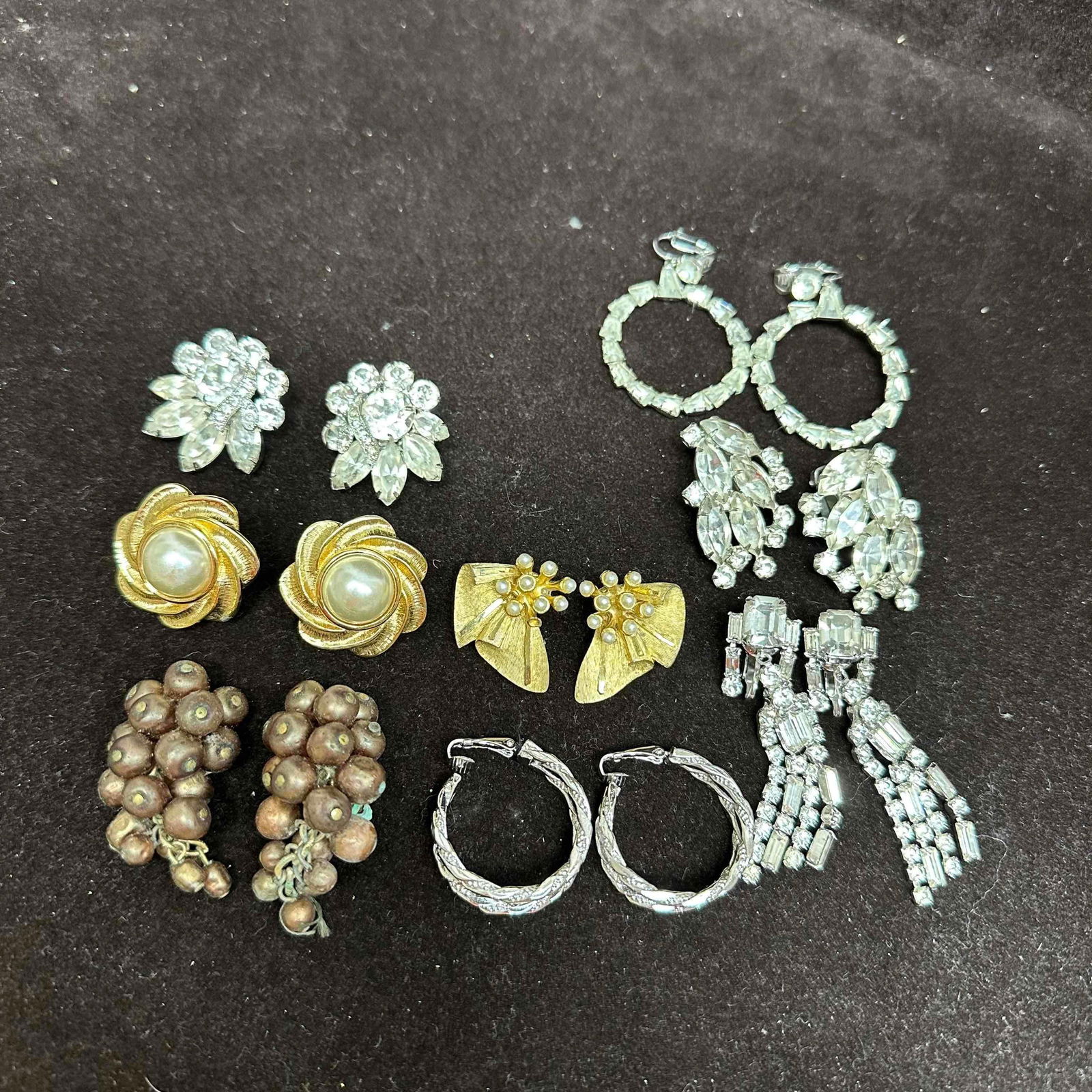 Lot of Designer Costume Earrings BSK Bergere Zentall Napier Weiss and Eisenberg Ice Jewelry Set (1 of 10)