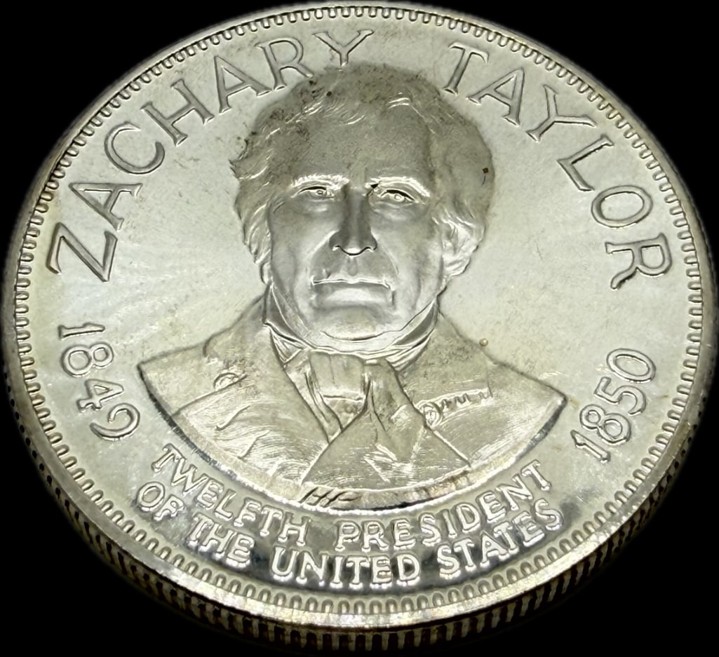 Zachary Taylor Sterling Silver Presidential Coin
