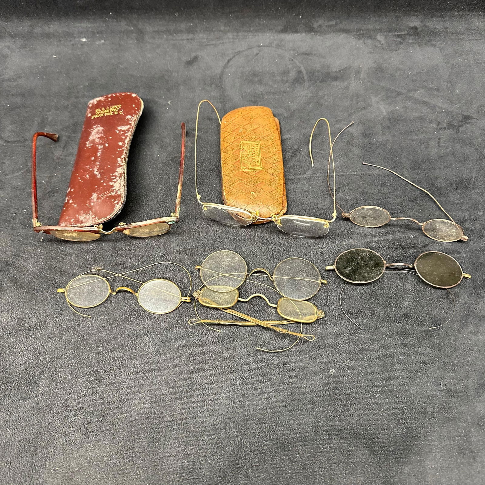 Assorted Antique and Vintage Eyeglasses Lot Includes Gold Filled Pair (1 of 9)