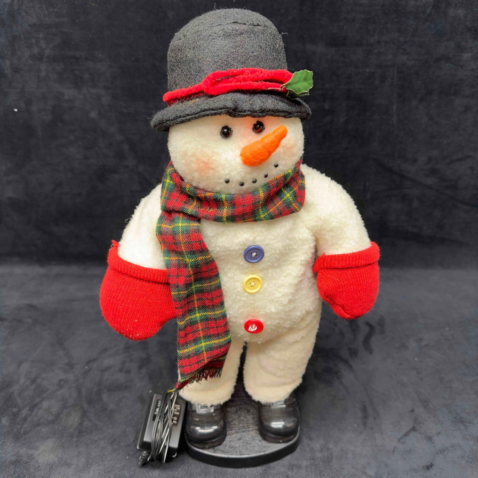 Holiday Dancing Snowman Music Sound Jingle Bells Animated Figure Decor - 2