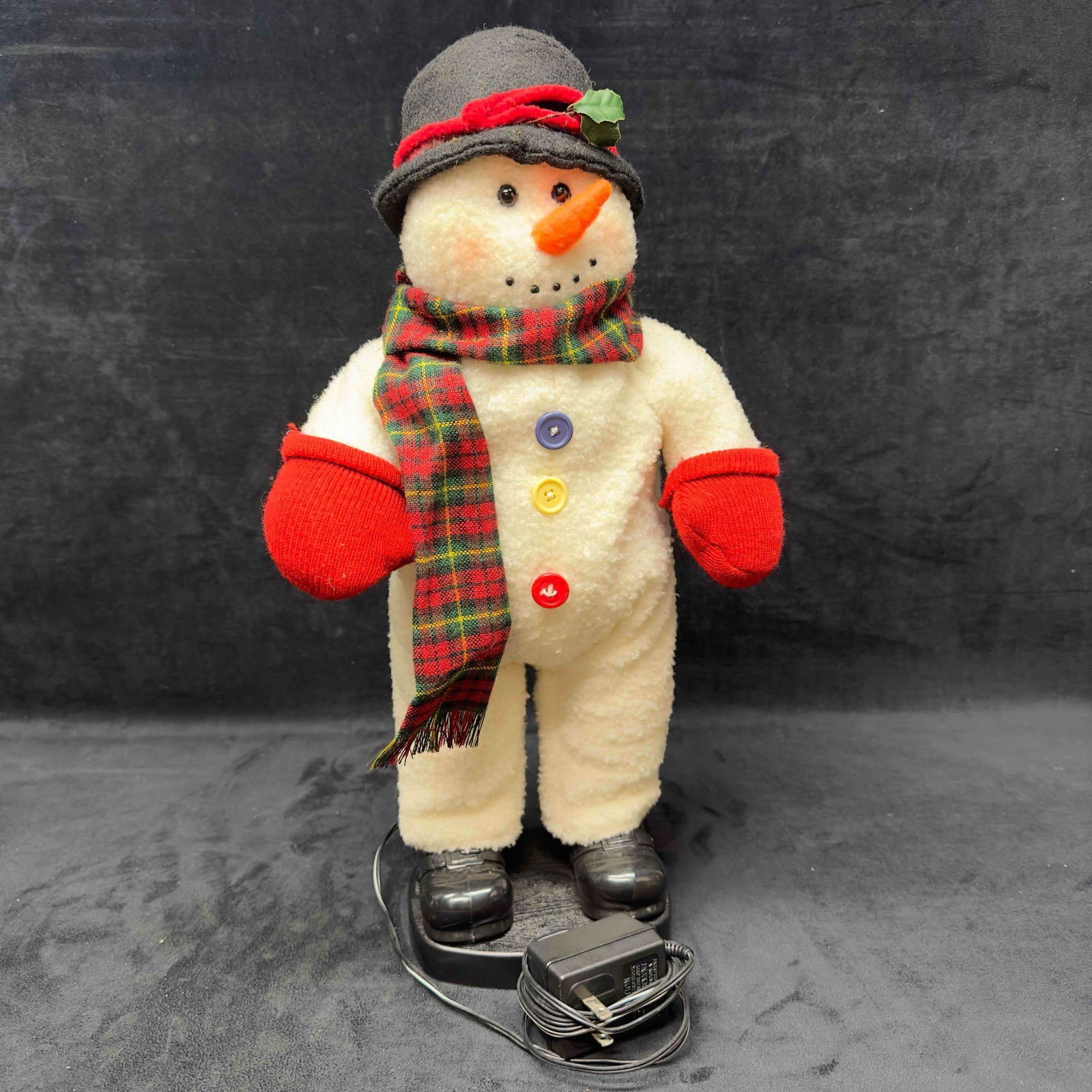 Holiday Dancing Snowman Music Sound Jingle Bells Animated Figure Decor - 9