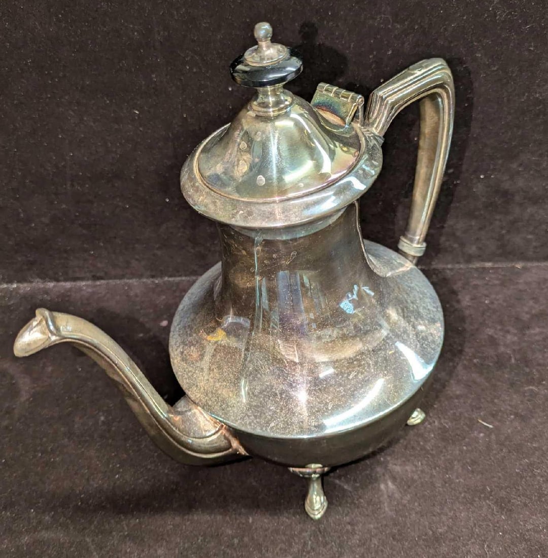 Vintage Crescent Silver Plate Tea Pot - 3