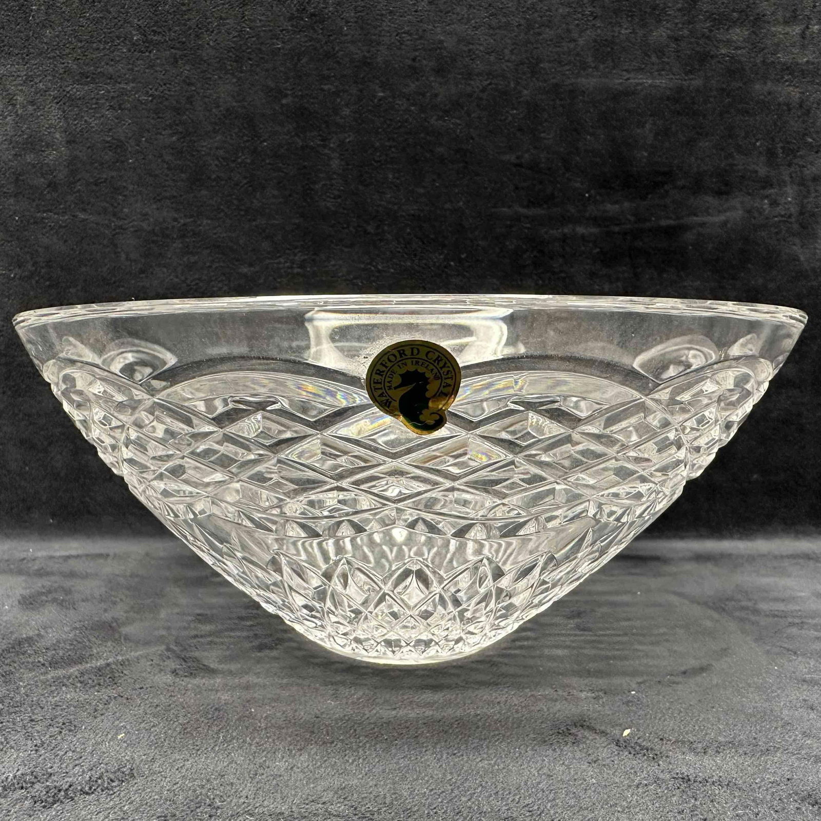 Waterford Crystal Glass Criss-Cross Geometric Pattern Bowl (1 of 11)