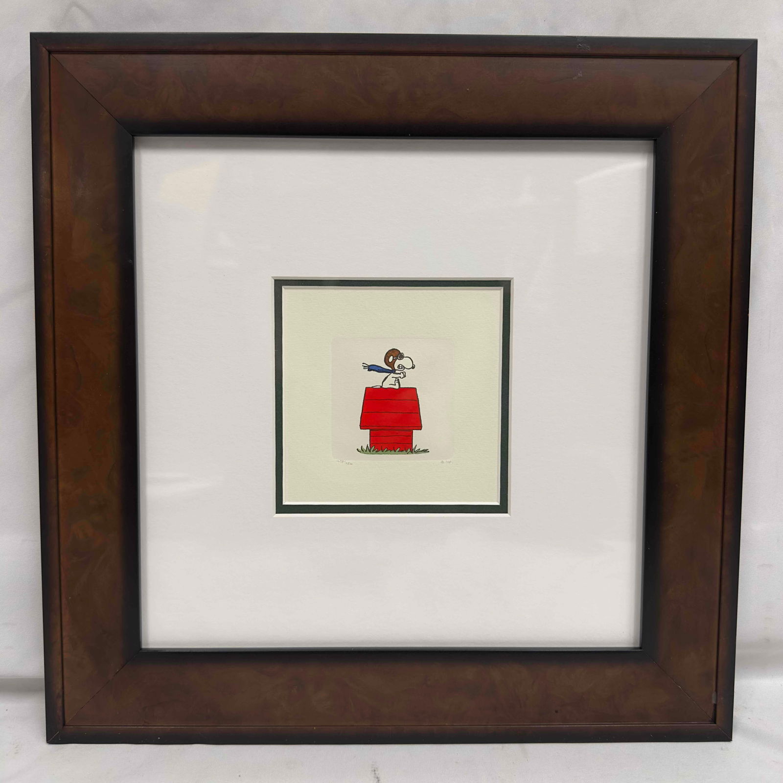 Peanuts Red Baron Snoopy 2004 Etching in Color on Wove Paper Framed (1 of 7)