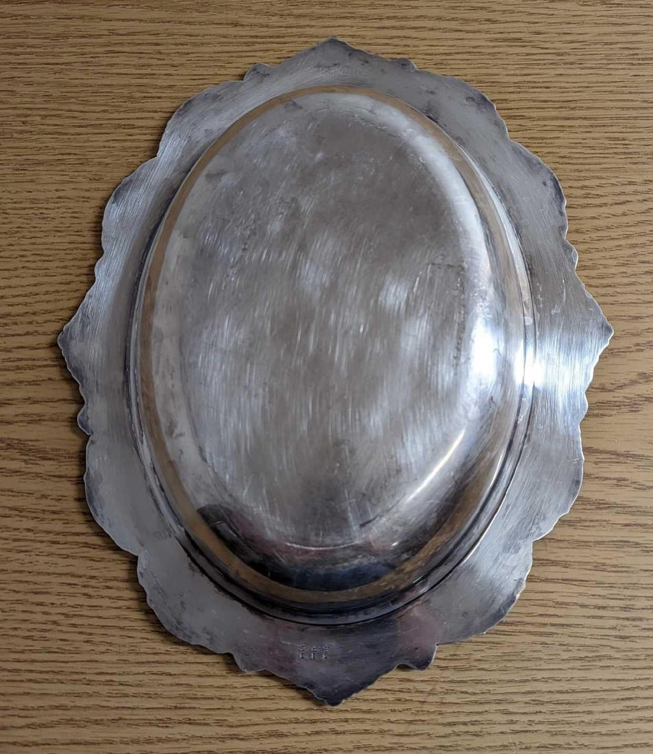 Vintage Silverplated Oval Serving Bowl - 4