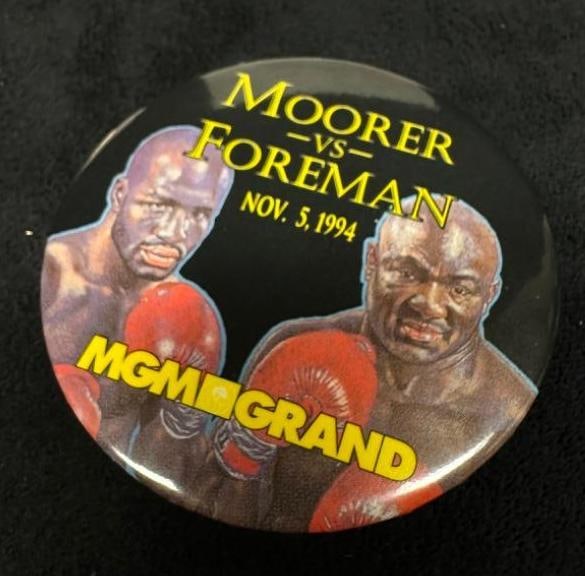 Signed George Foreman Program, Token, Button 1994 - 6