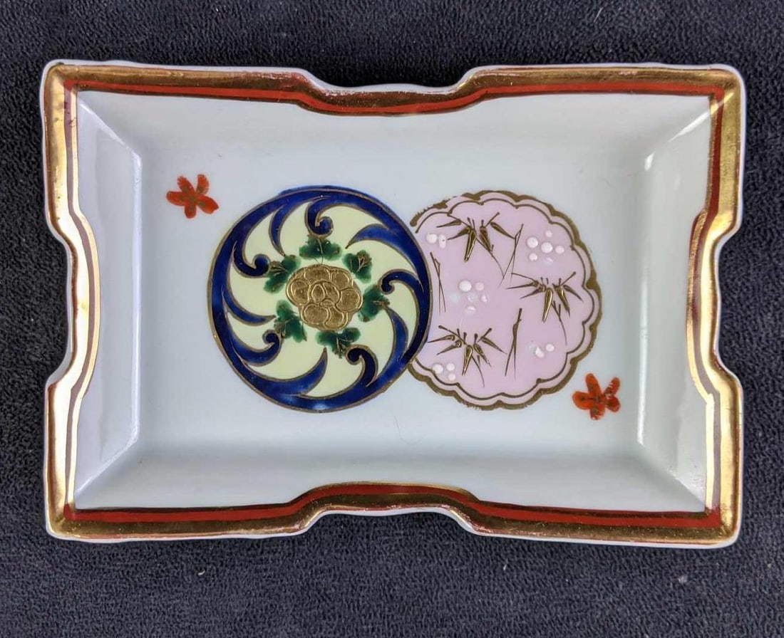 Vintage Oriental Rectangular Small Plates - 4