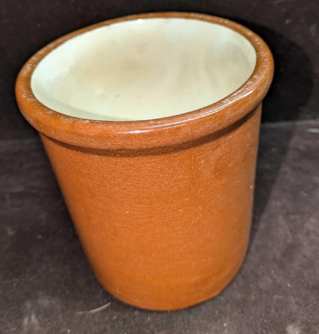 3 Vintage Flower Pots Crock Pots - 3