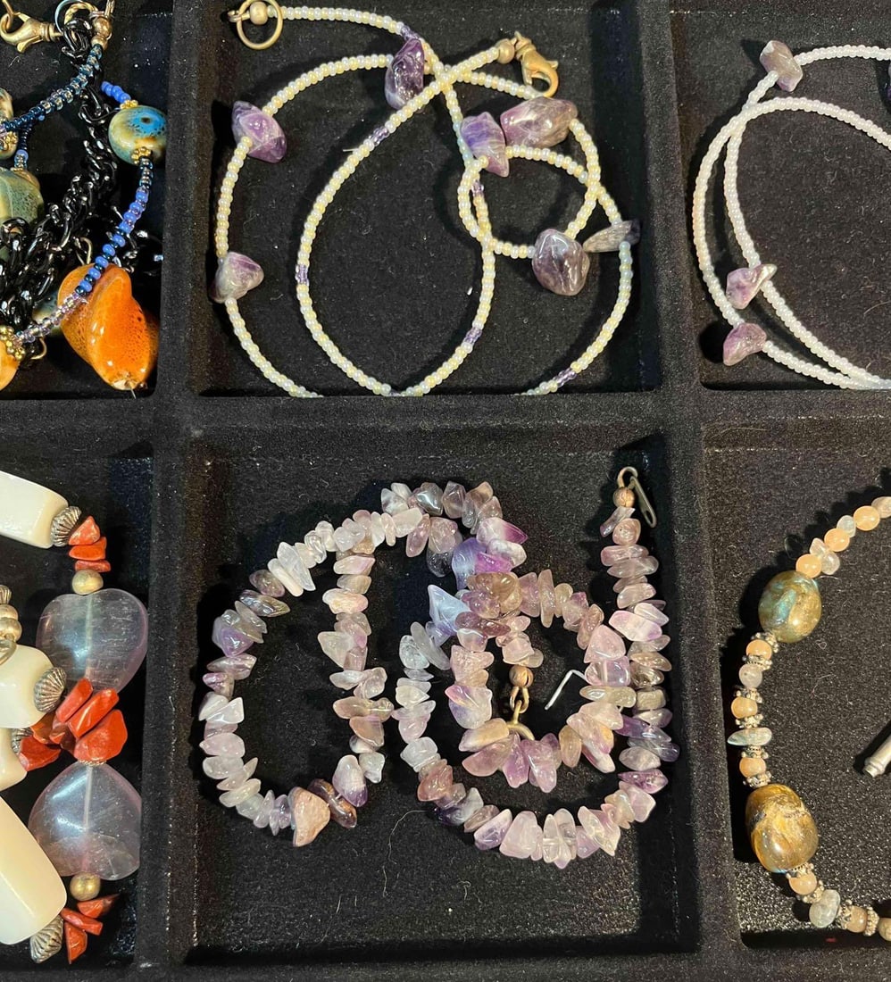 Nine Beaded Necklaces - 9