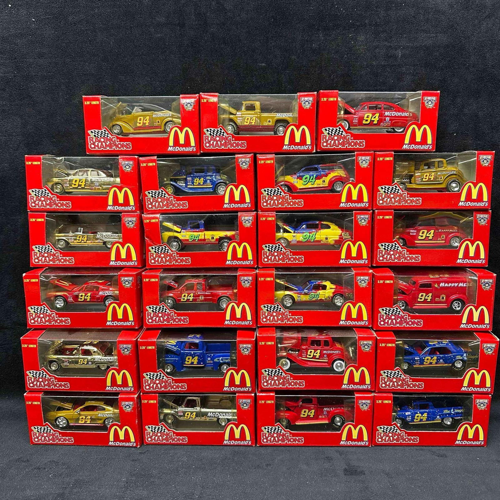 McDonald's 3.25 Length Collectible Die Cast Metal NASCAR Racing Champions Car Replica Set 23 (1 of 10)