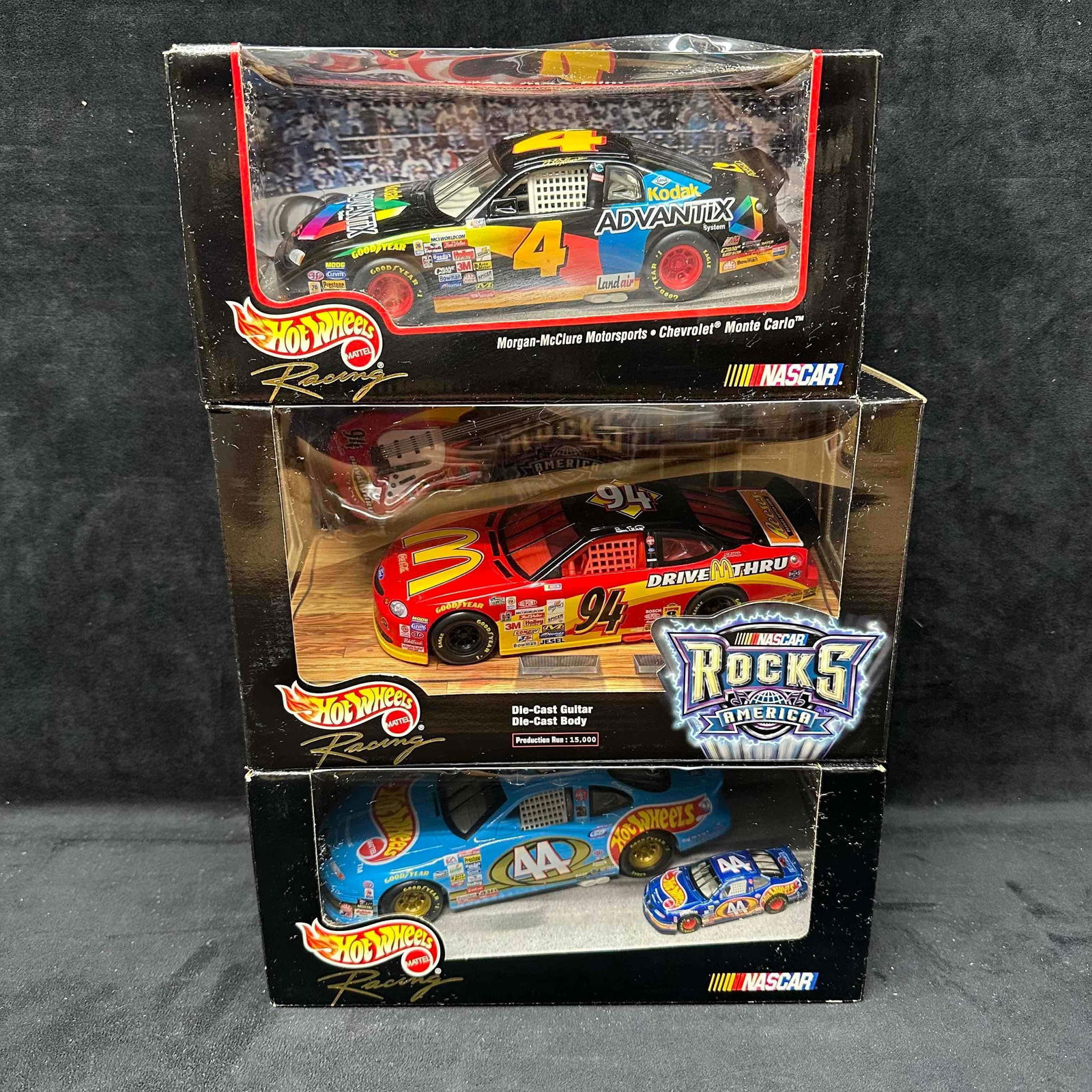 Hot Wheels Racing NASCAR Die Cast Three 3 Set McDonald's Advantix Red Lobster (1 of 9)
