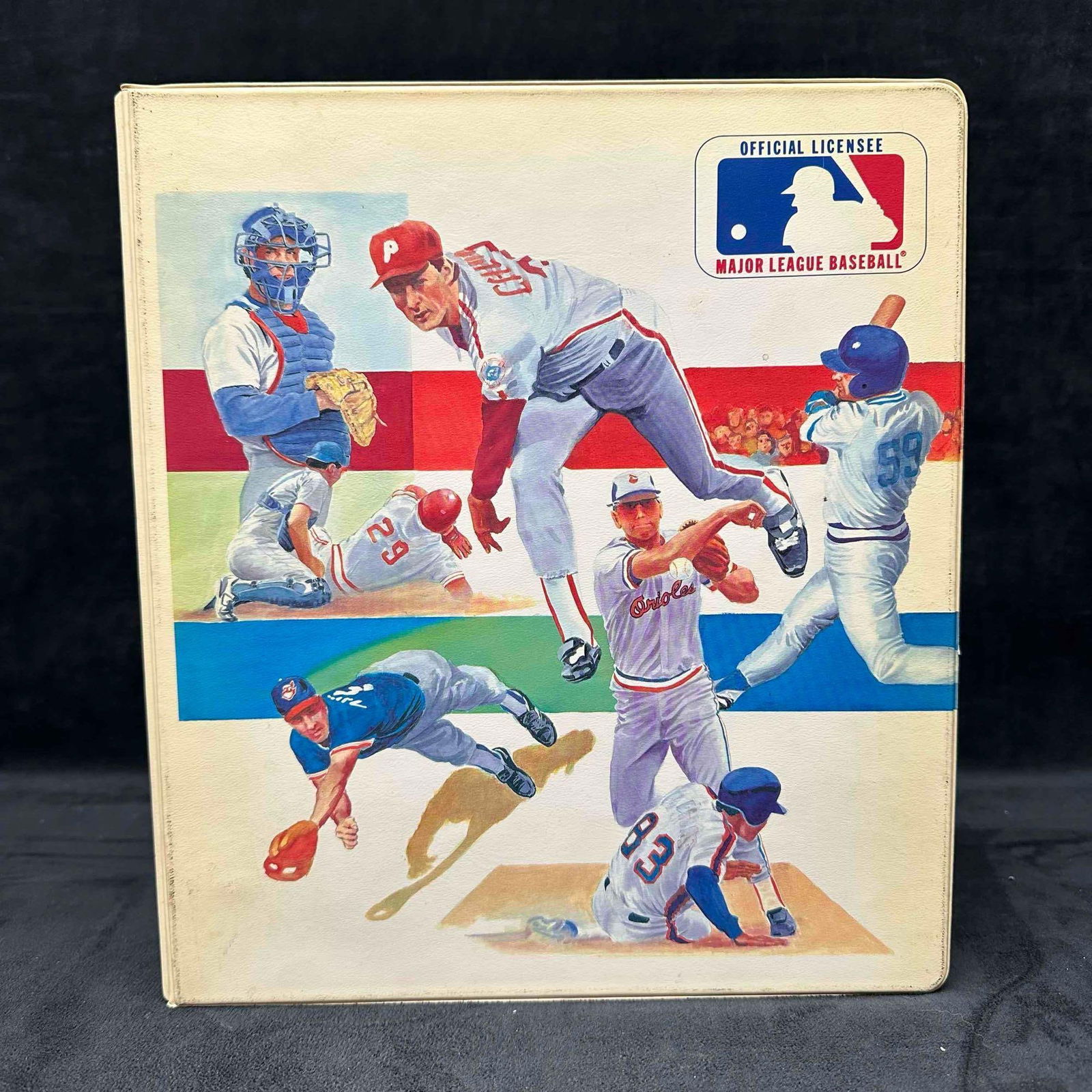 1990's Baseball Card MLB Binder Babe Ruth Rogers Hornsby Robin Yount Tony Gwynn Barry Bonds (1 of 16)