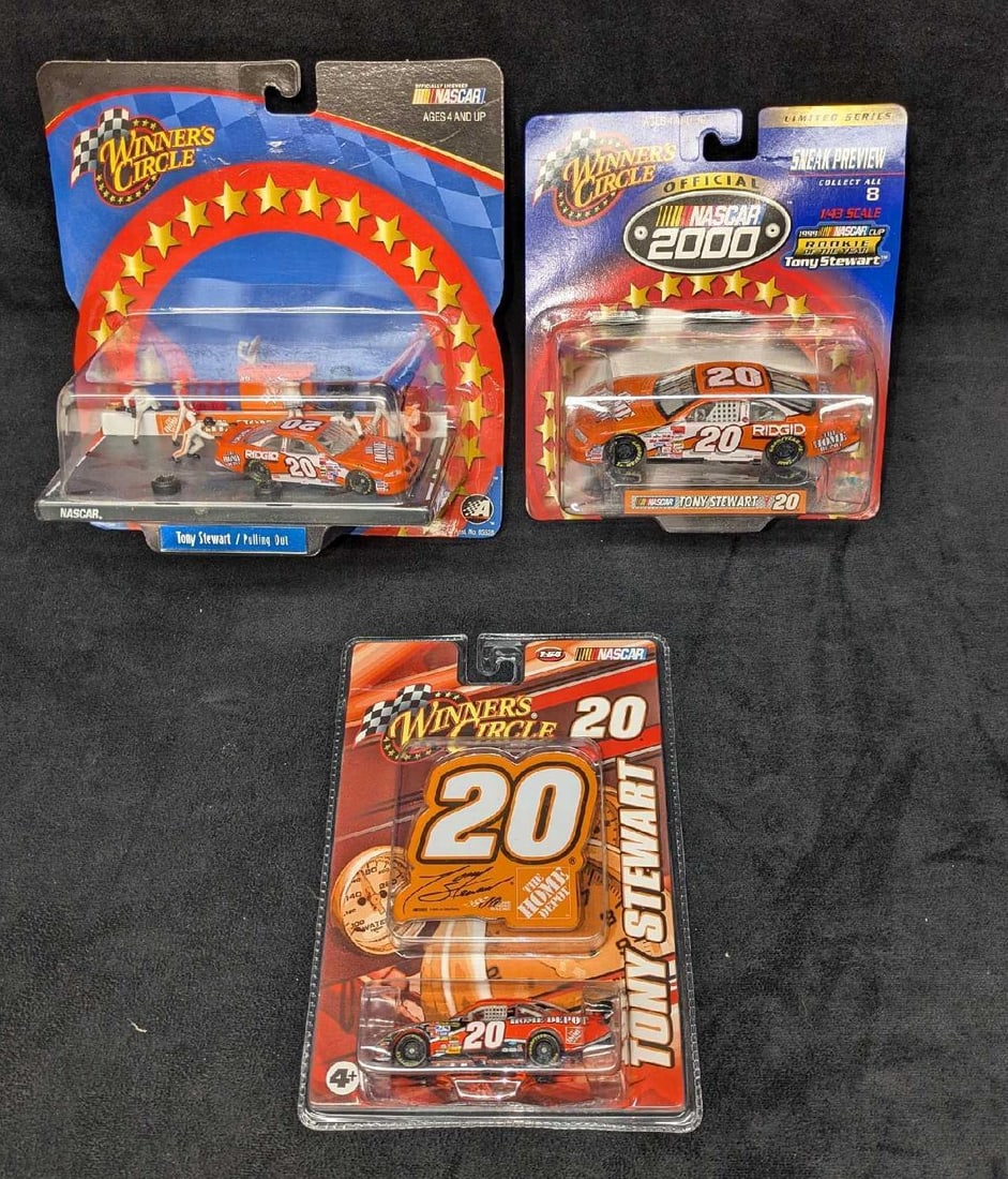 3 Winner's Circle NASCAR Tony Stewart Die Cast Cars (1 of 5)