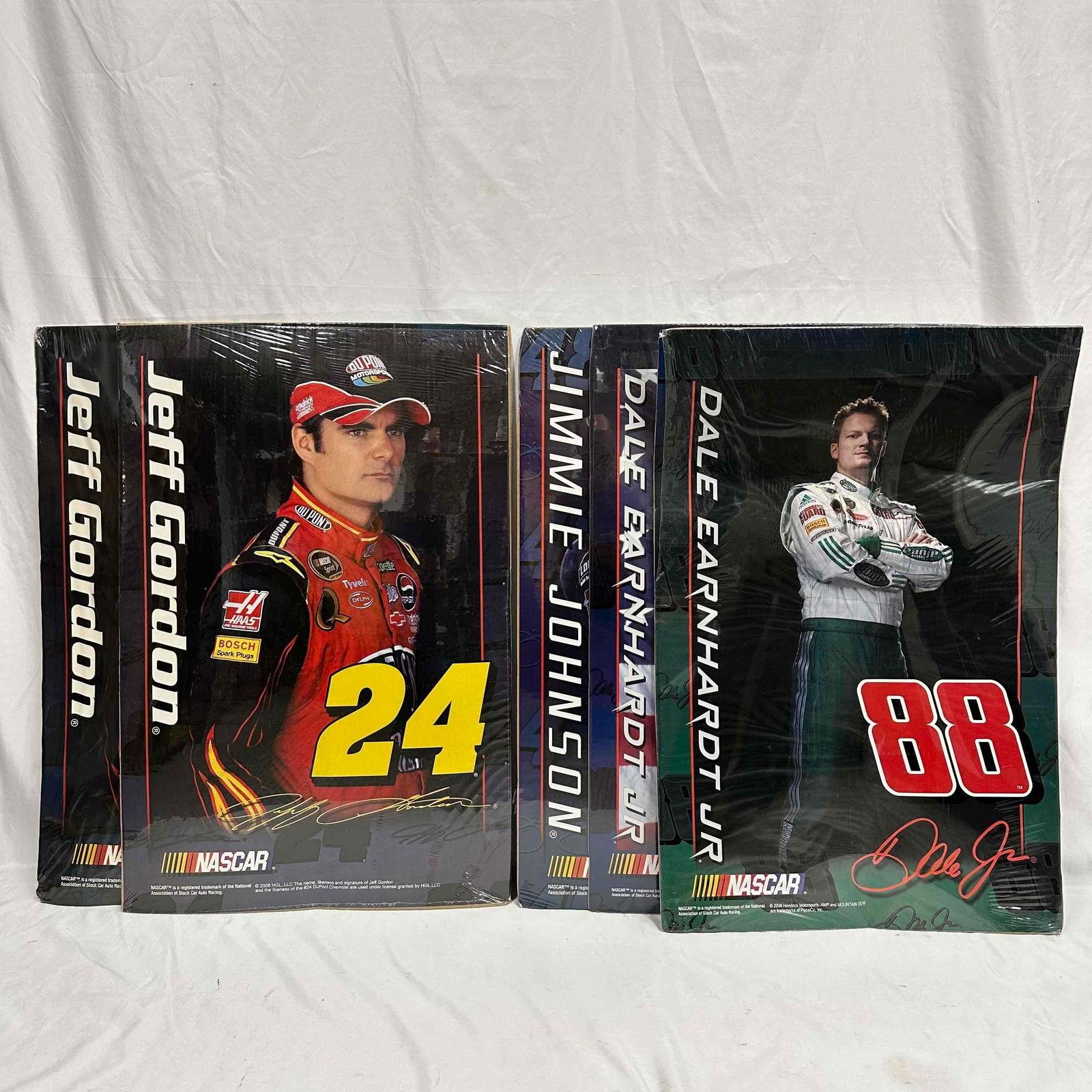 NASCAR Collectible Poster Set Dale Earnhardt Jr. Jeff Gordon Jimmie Johnson Five Posters (1 of 10)