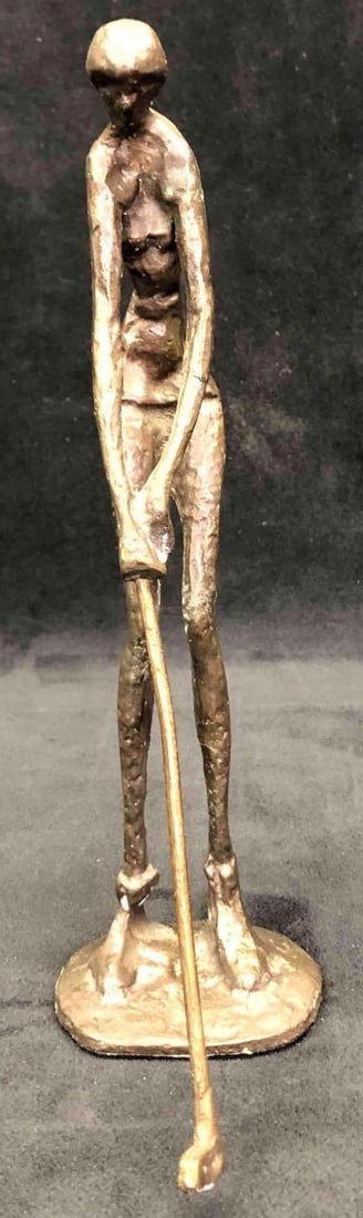 Brass Lady Golfer Sculpture (1 of 6)