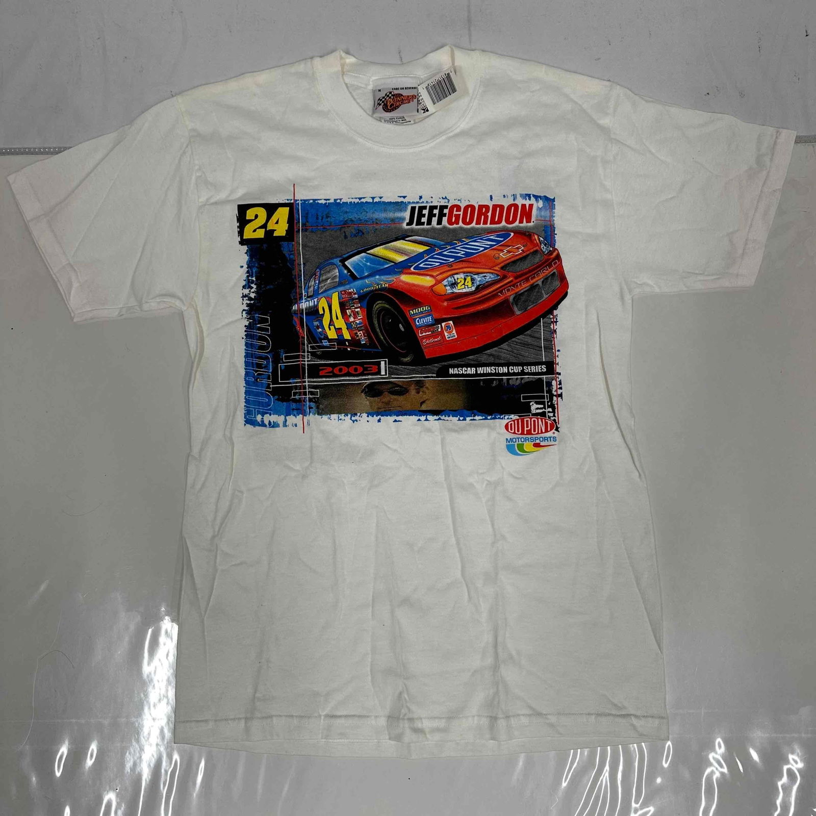 NASCAR Winston Cup Series Jeff Gordon T-Shirt White Medium Winner's Circle (1 of 5)