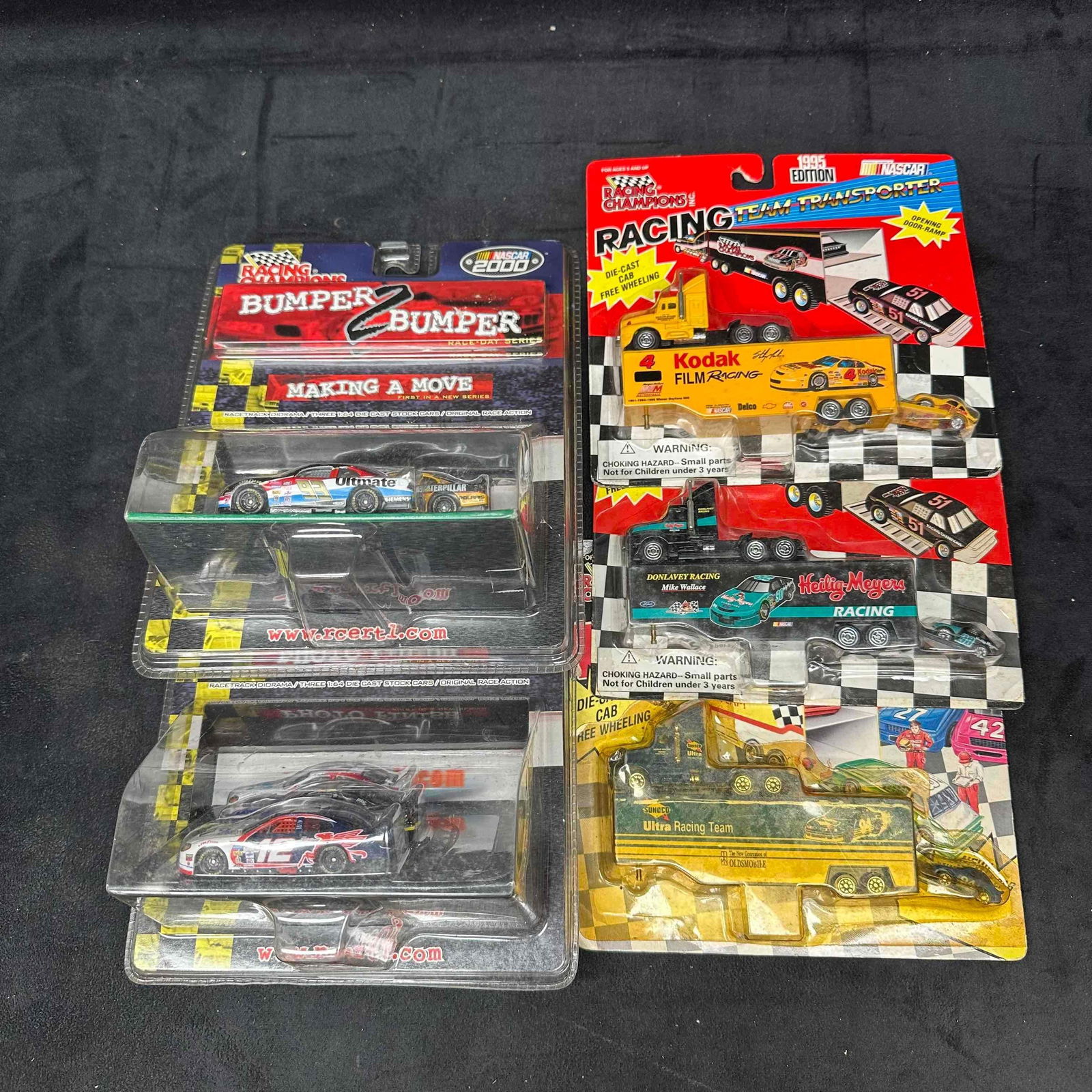 Racing Champions NASCAR Diecast Car Lot Bumper to Bumper Sets and Transporters 1990's (1 of 4)