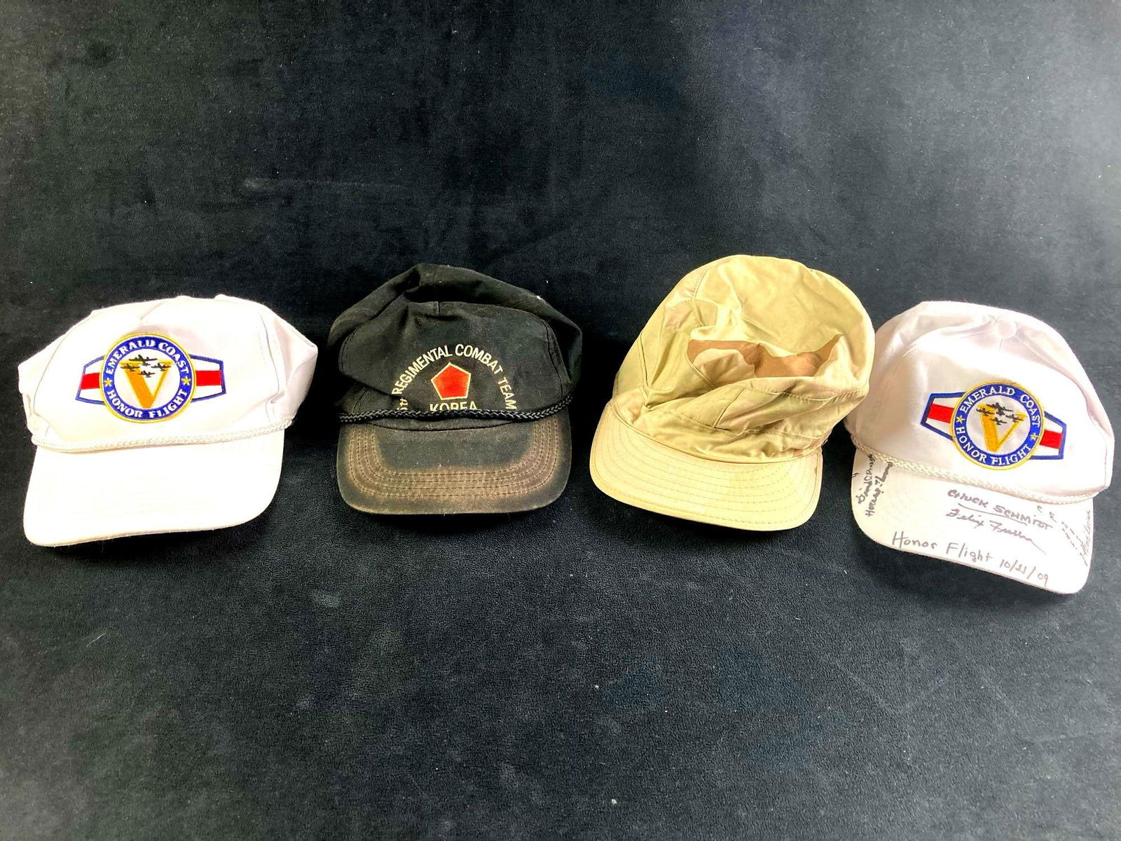 (4) Korea-Vietnam Veteran Hats Honor Flights, U.S. Army, Combat Veteran (1 of 3)