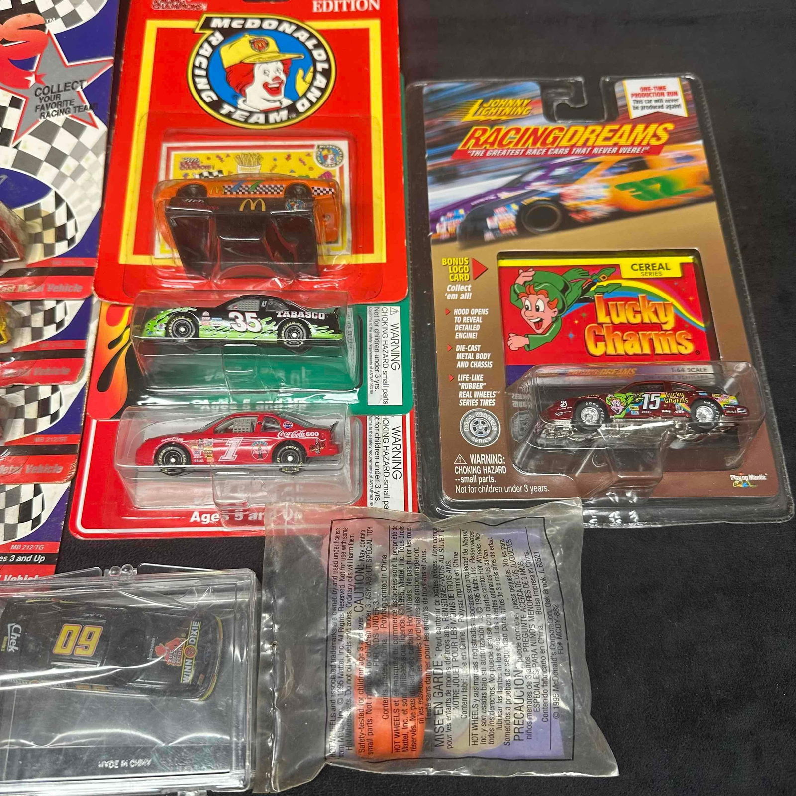 NASCAR Diecast Car Lot Matchbox Racing Superstars Johnny Lightning Lucky Charms, McDonald’s - 3