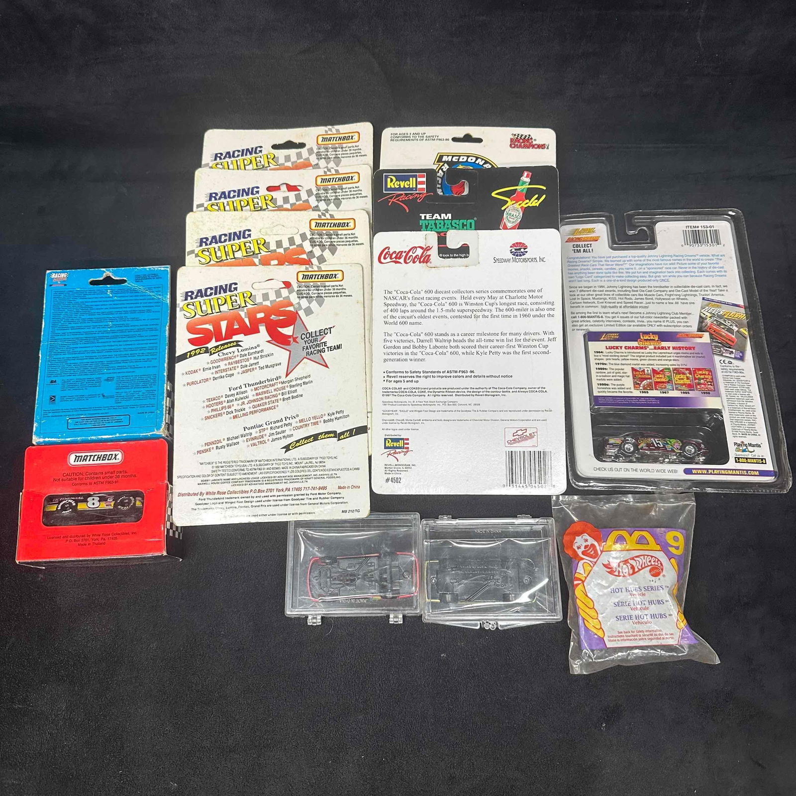 NASCAR Diecast Car Lot Matchbox Racing Superstars Johnny Lightning Lucky Charms, McDonald’s - 4