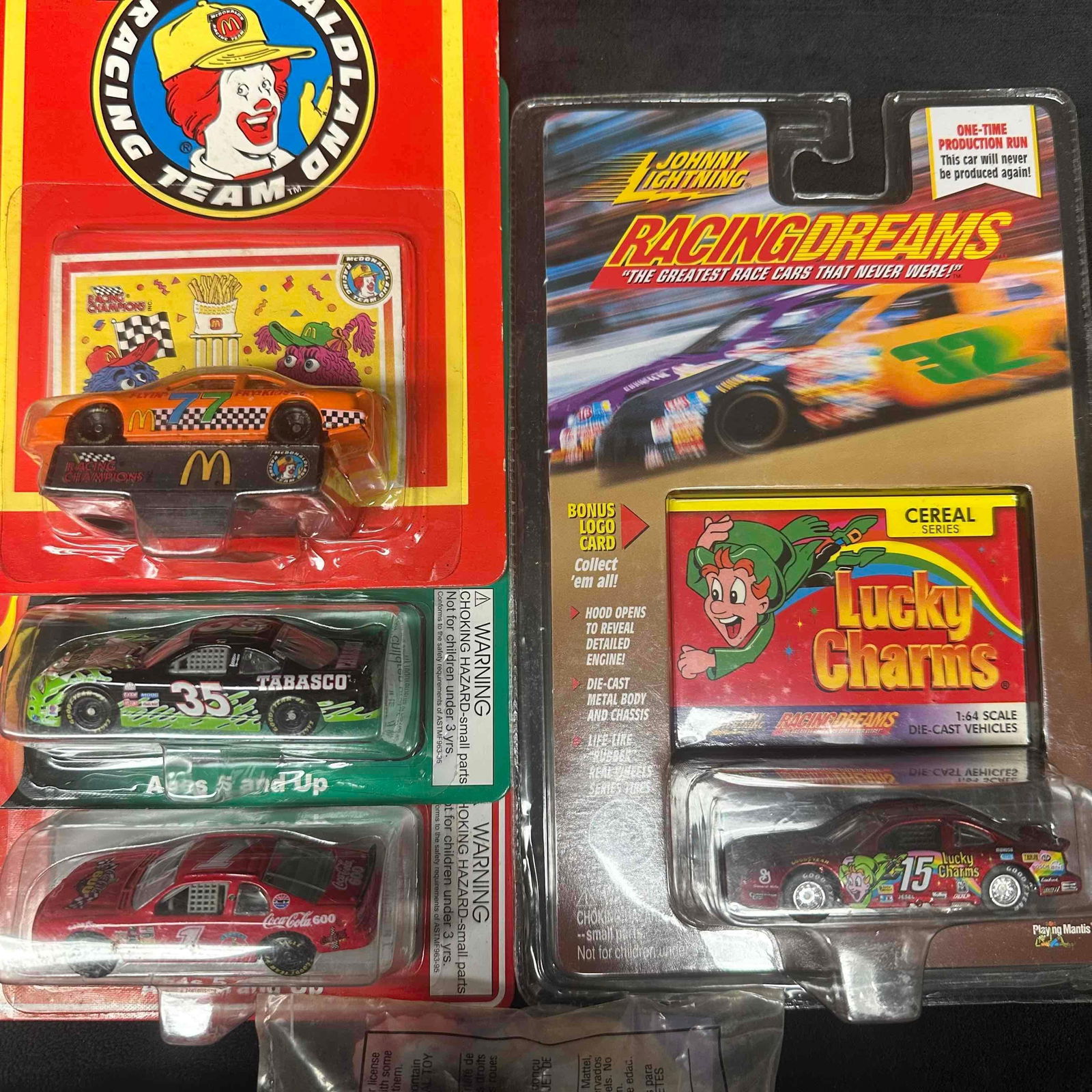 NASCAR Diecast Car Lot Matchbox Racing Superstars Johnny Lightning Lucky Charms, McDonald’s - 7