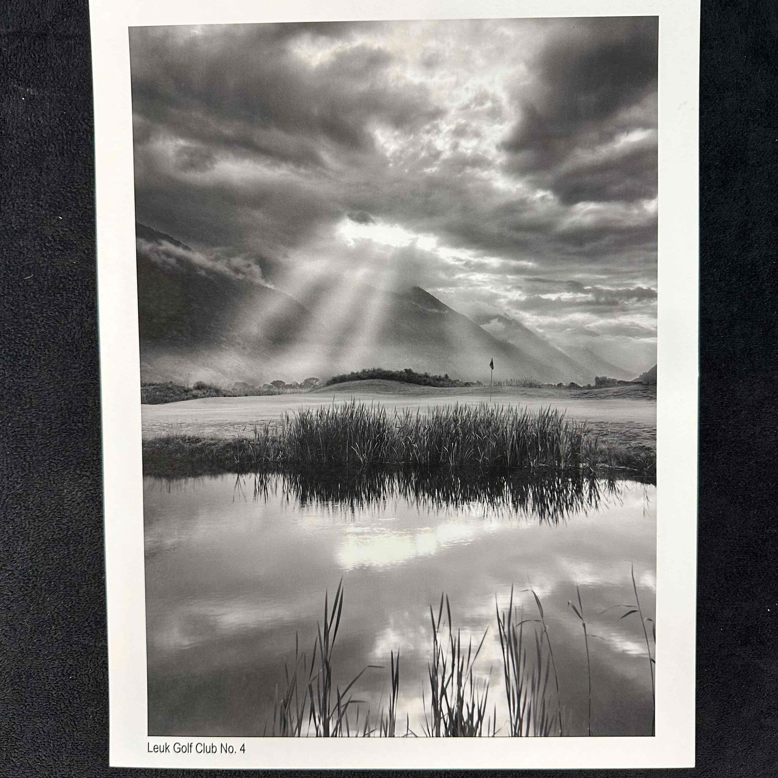 Leuk Golf Club No. 4 Black and White Golf Photography Print - 2