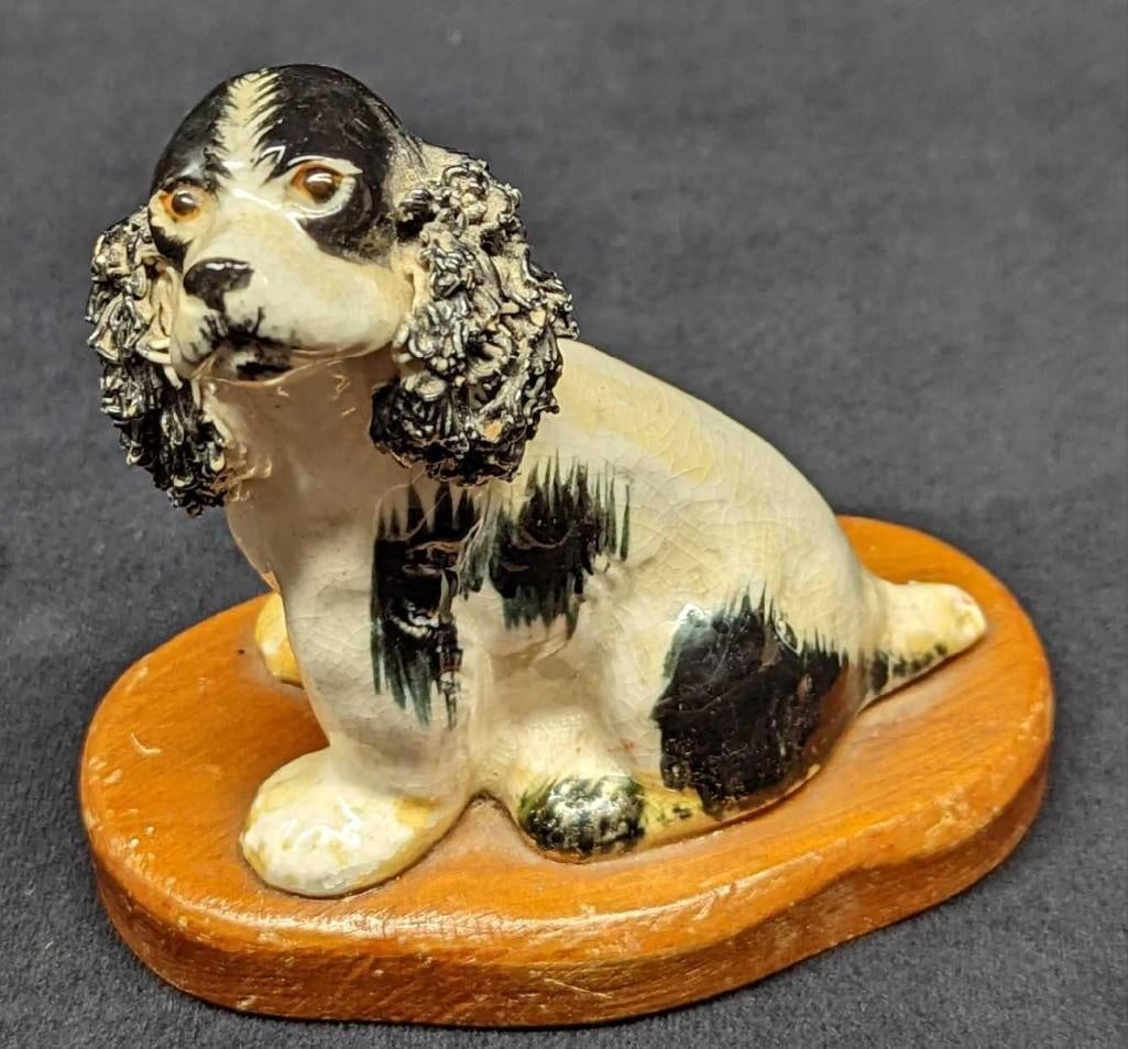 Vintage Ceramic Cocker Spaniel Figurine (1 of 6)