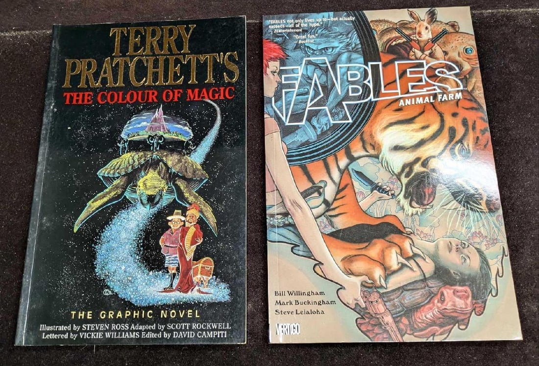 The Colour Of Magic And Fables Comic Book Paperbacks (1 of 6)
