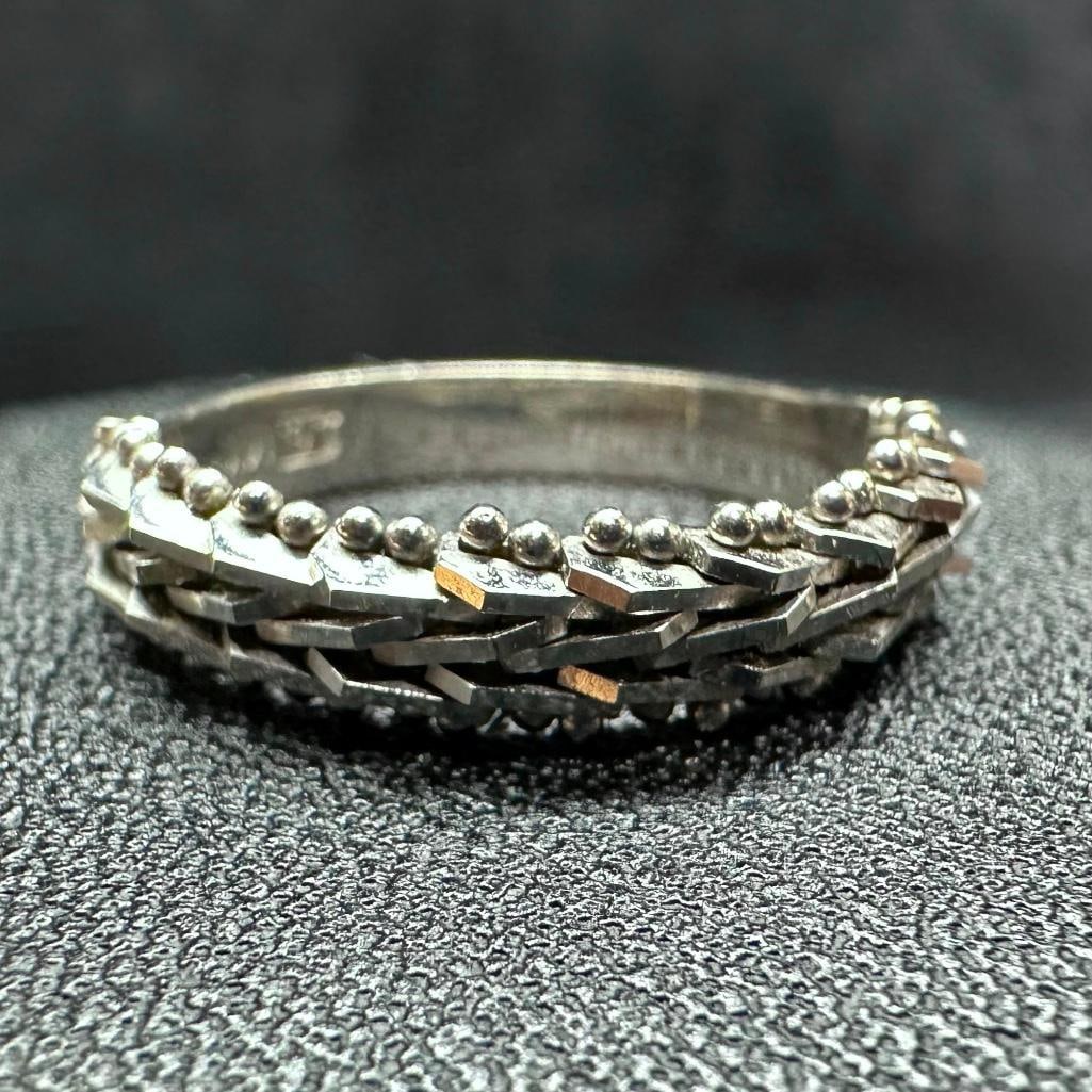 14k Gold Half Chain Ring (1 of 3)