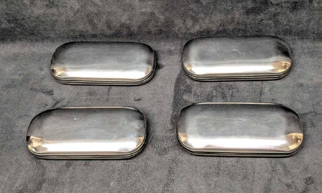 Vintage Reflective Metallic Eye Glass Case Lot Of 4 (1 of 4)
