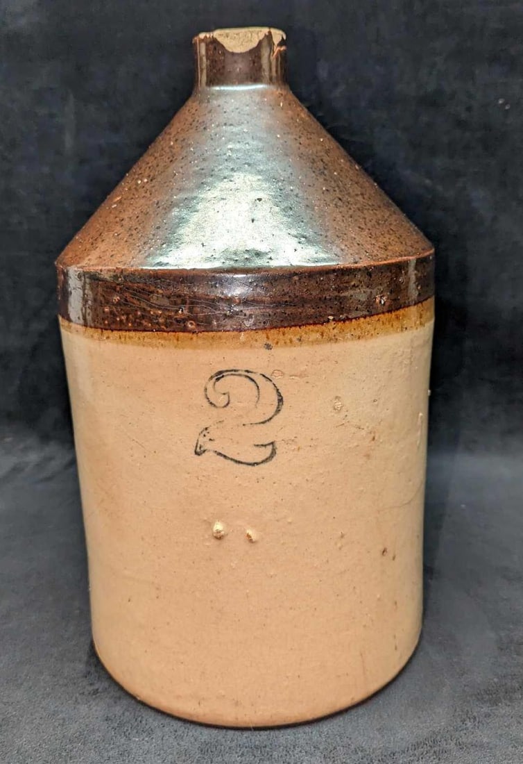 Antique 15" Stoneware Crock - 2