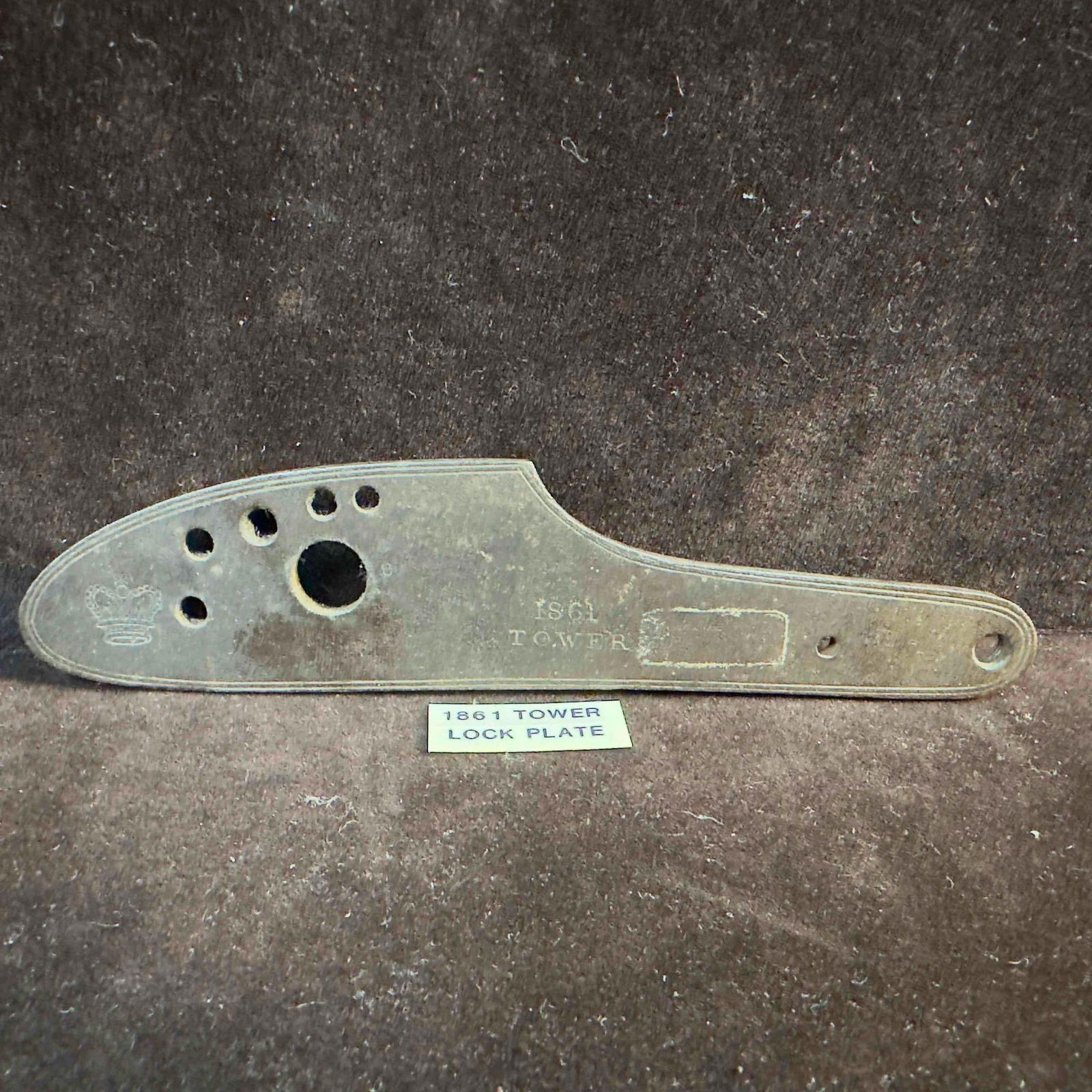 1861 Tower Lock Plate Crown Symbol Civil War Relic for 1853 Enfield Rifle (1 of 15)